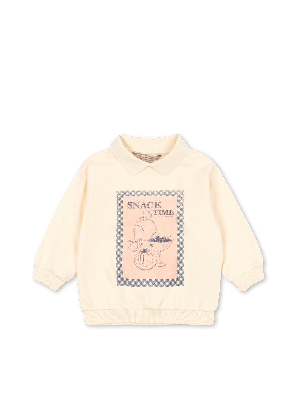 Konges Sløjd SPOTTY LONG SLEEVE POLO - buttercream Konges Sløjd New Collection