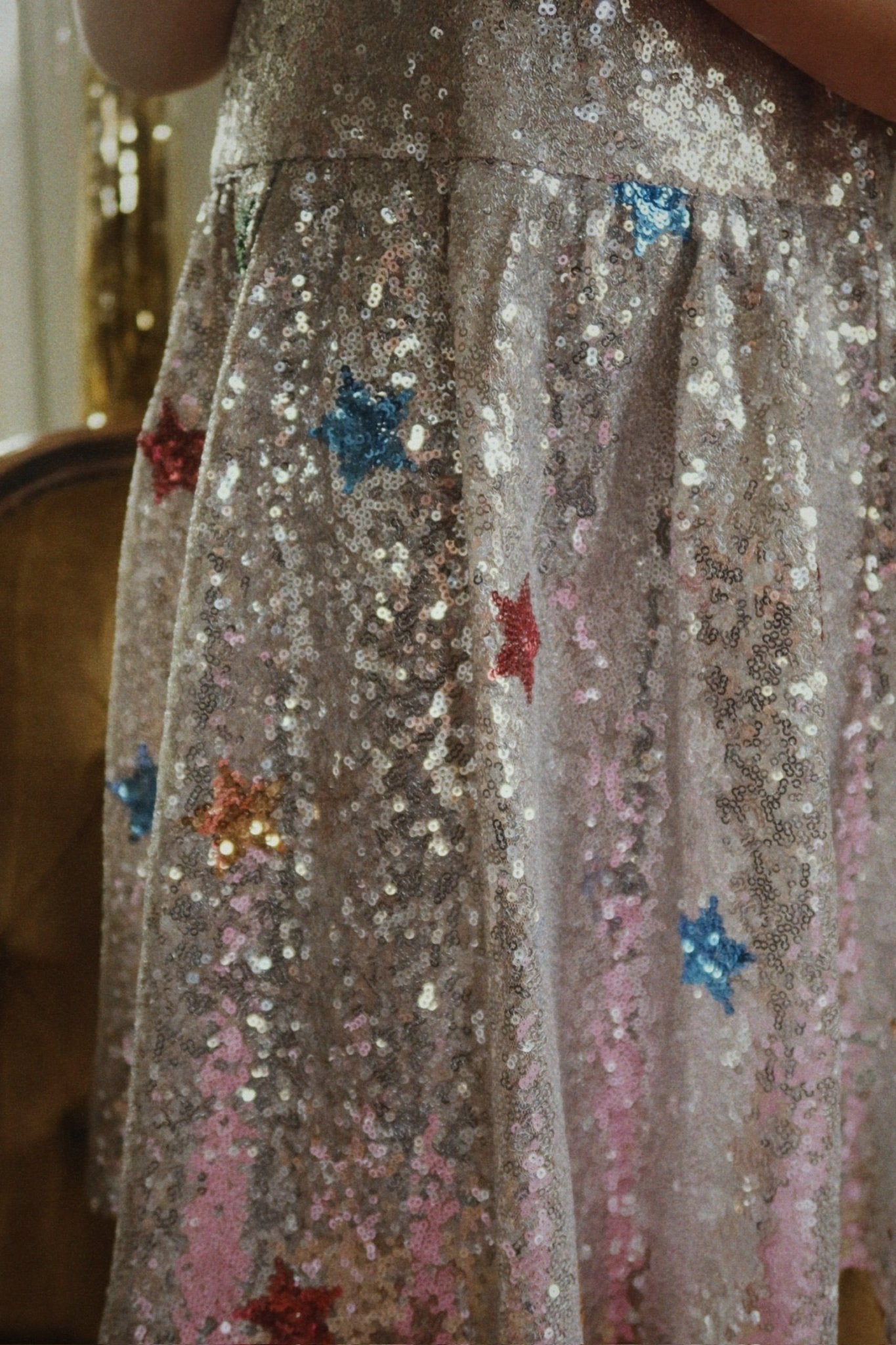 Konges Sløjd STARLA STARDUST DRESS - star sequin silver Konges Sløjd New Collection