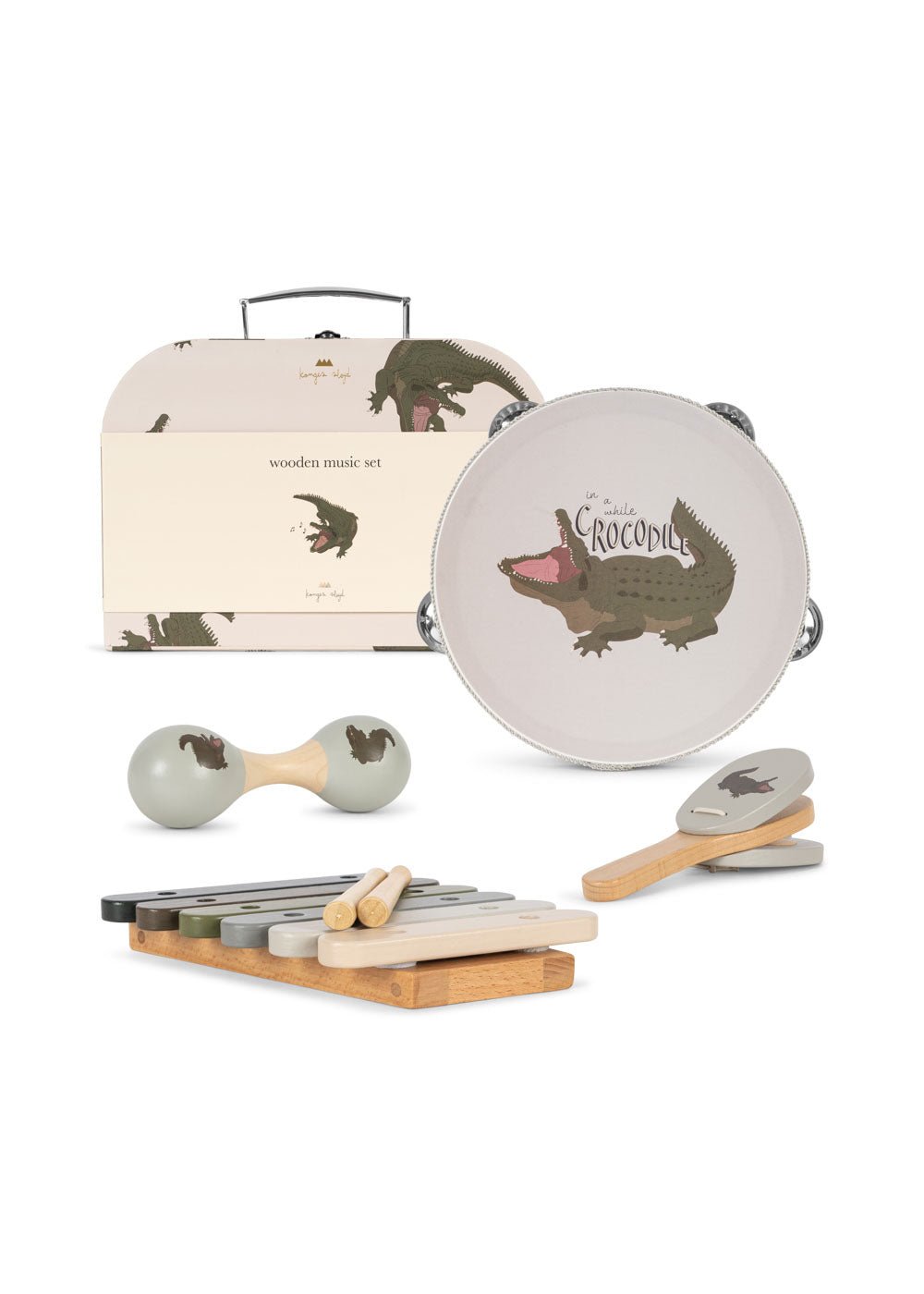 Konges Sløjd WOODEN MUSIC SETS FSC - crocodile Konges Sløjd