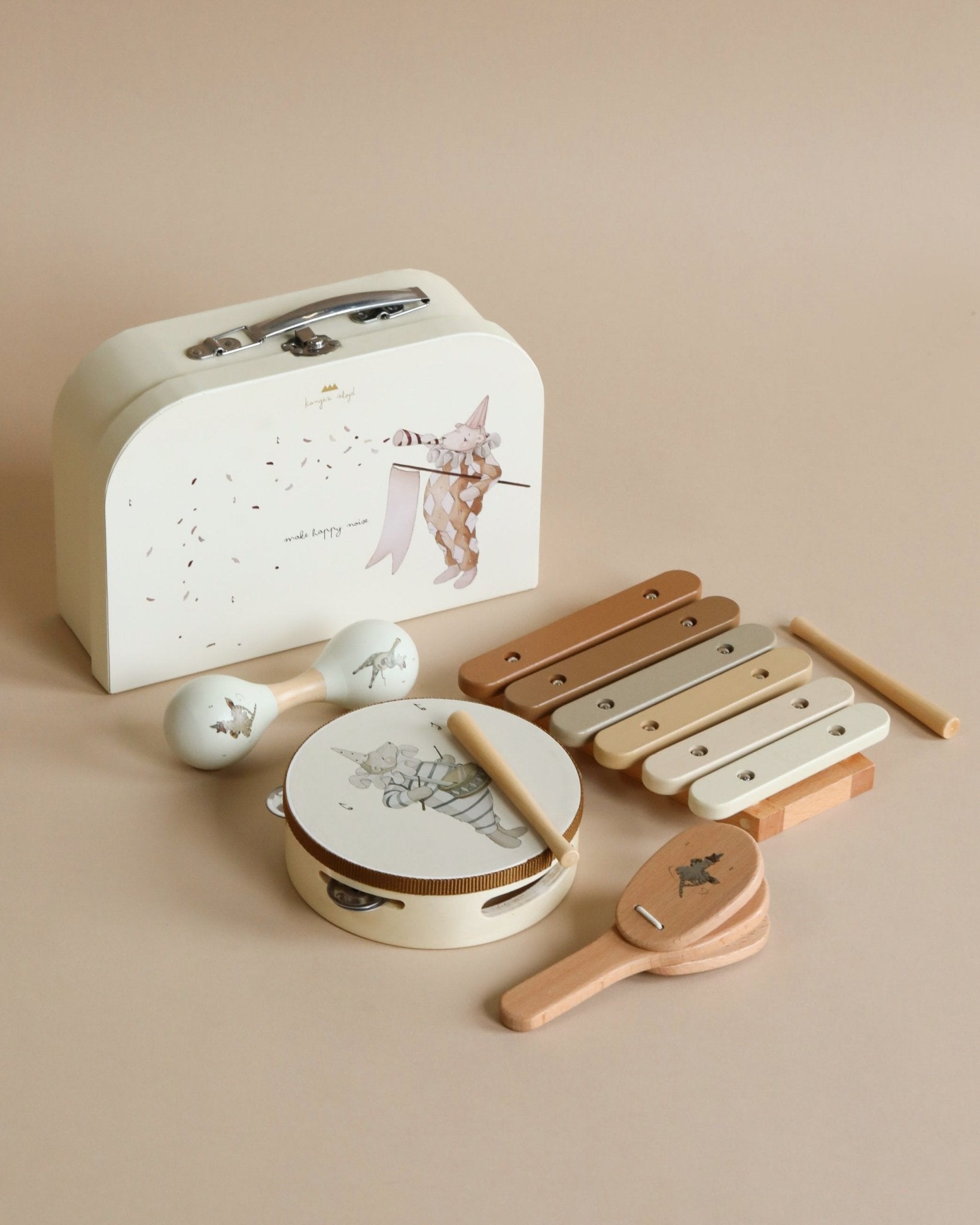 Konges Sløjd WOODEN MUSIC SETS FSC - Multicolor Konges Sløjd