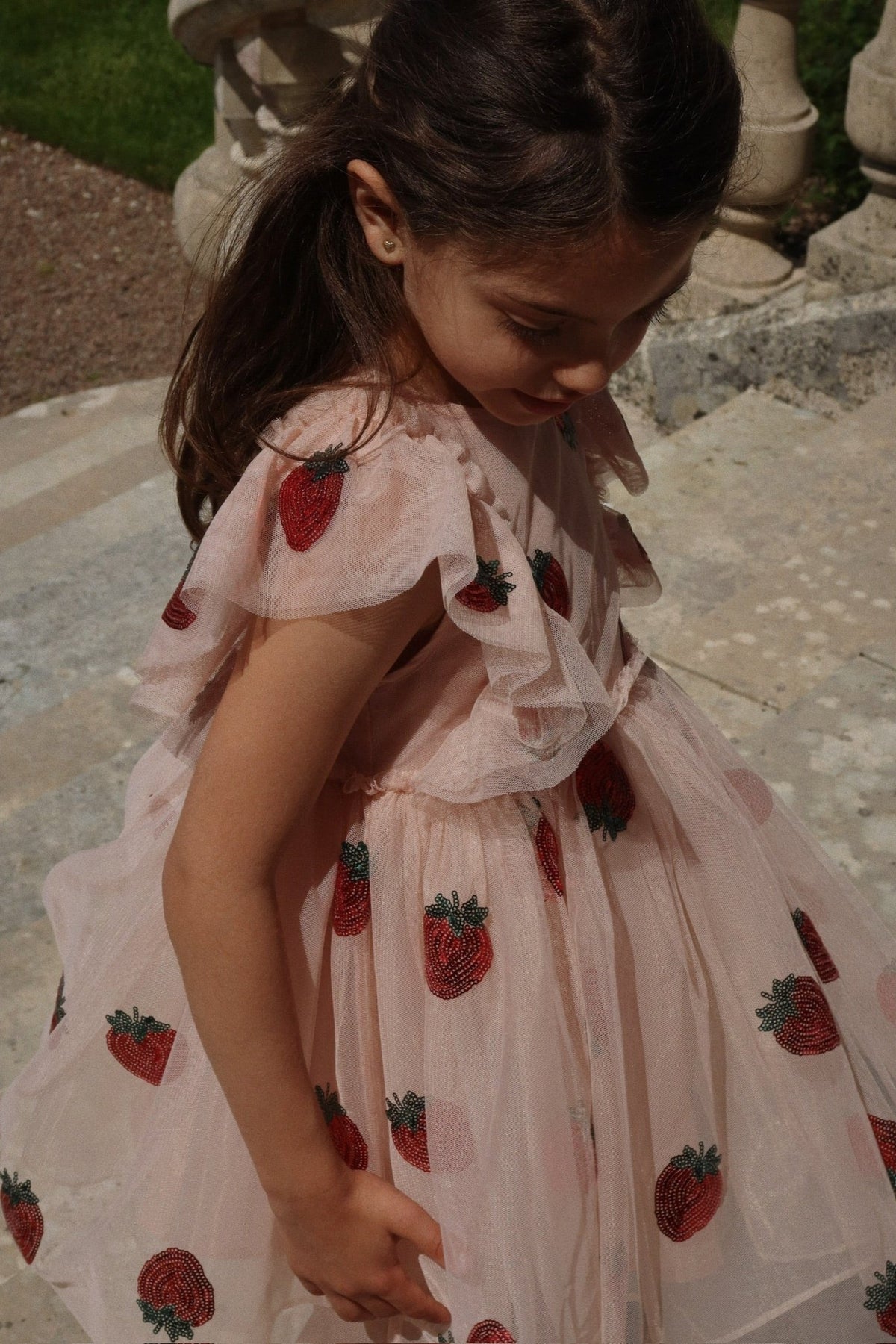 Konges Sløjd YVONNE FRILL DRESS - strawberry Konges Sløjd New Collection - enjoykidsus