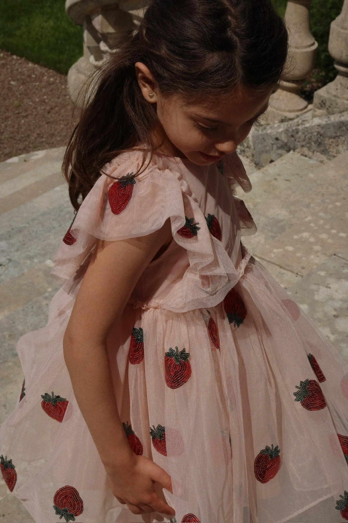 Konges Sløjd YVONNE FRILL DRESS - strawberry Konges Sløjd New Collection - enjoykidsus