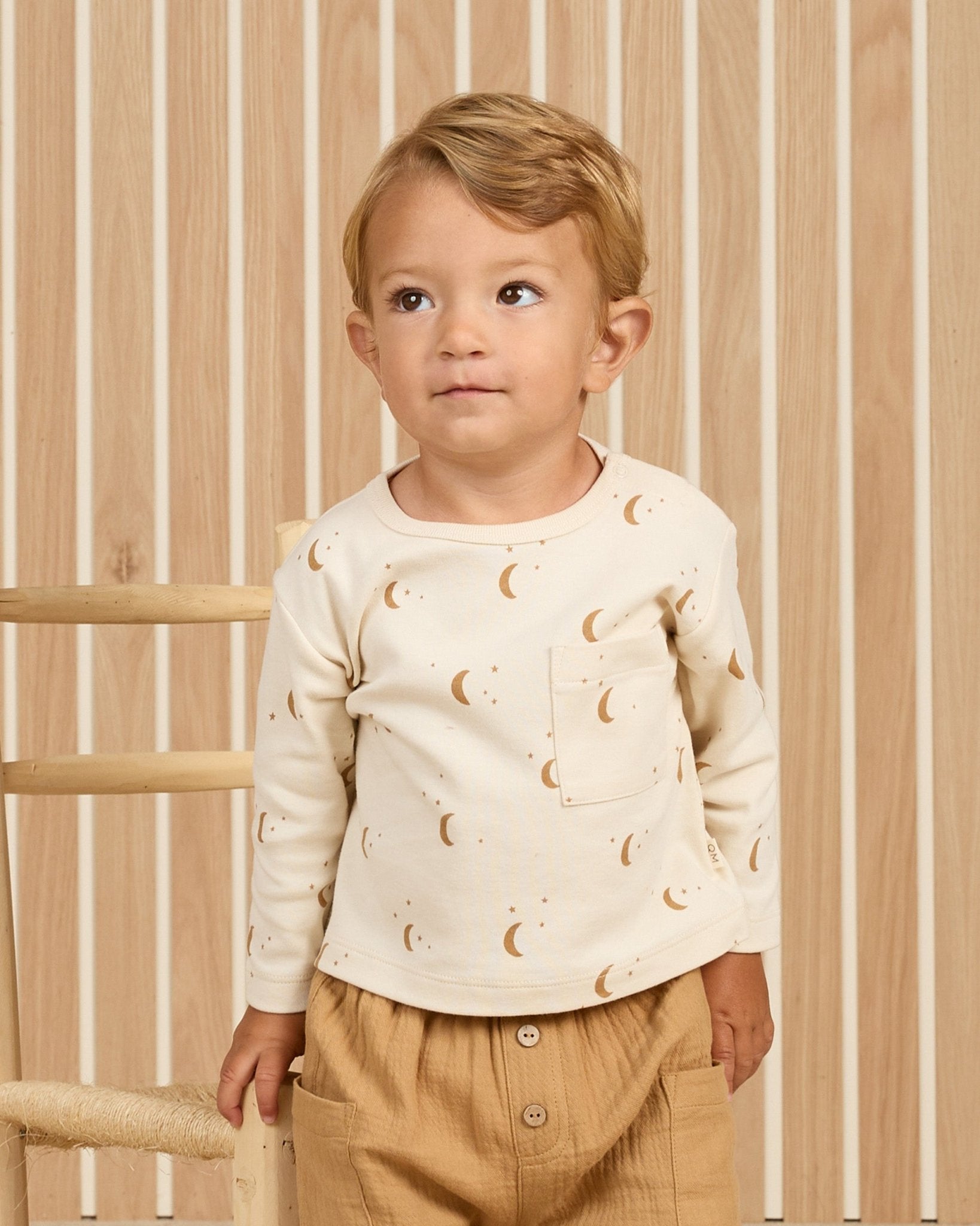 Quincy Mae Long Sleeve Pocket Tee || Moons Quincy Mae