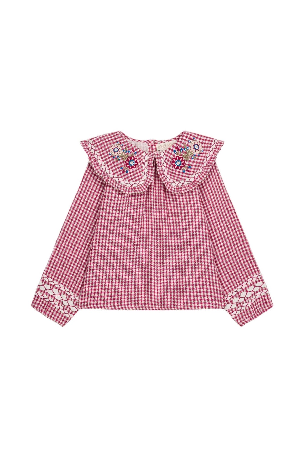 Louise Misha Blouse Clea – Raspberry Checks Louise Misha