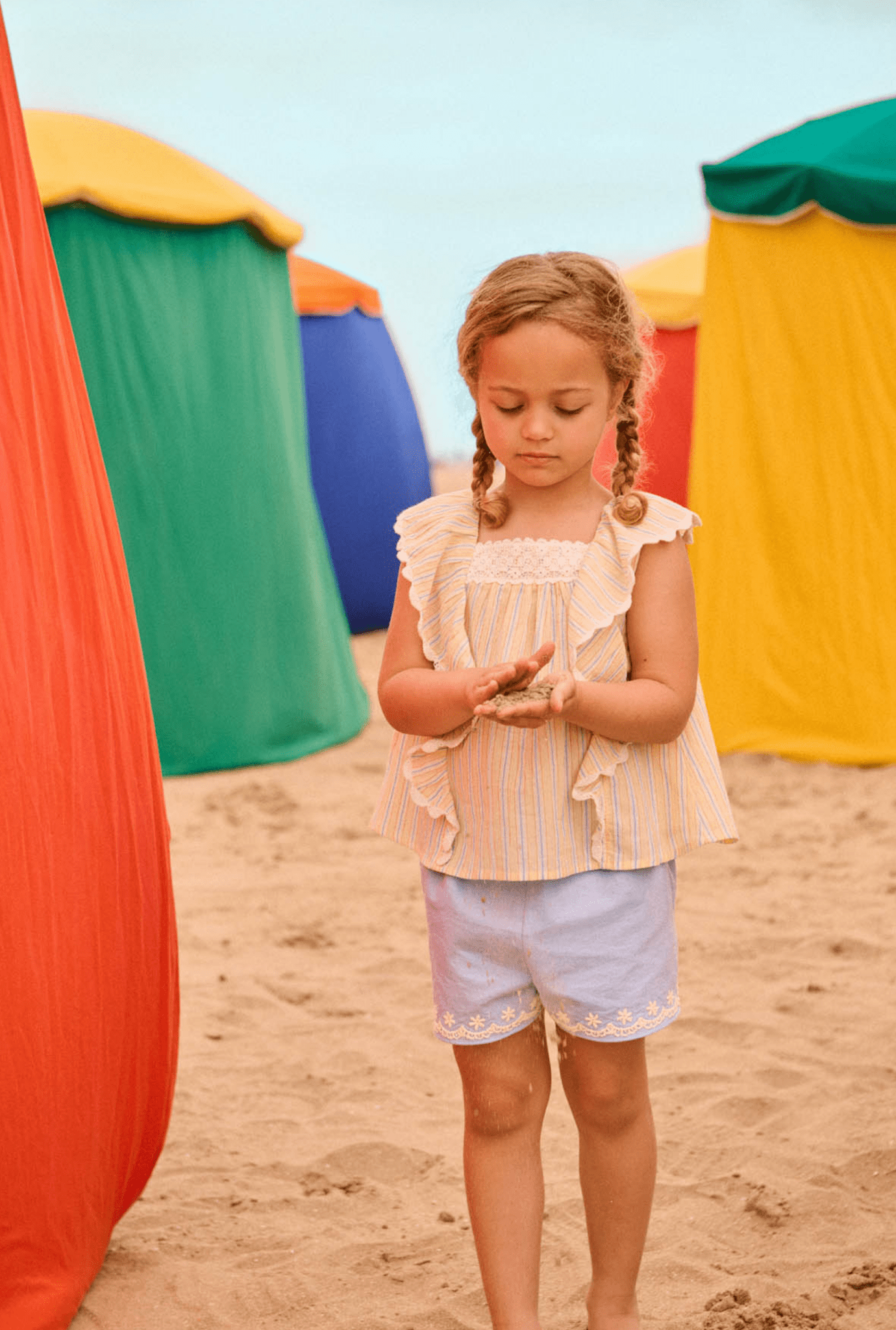 Louise Misha Gia Blouse in Y/D Stripes Louise Misha