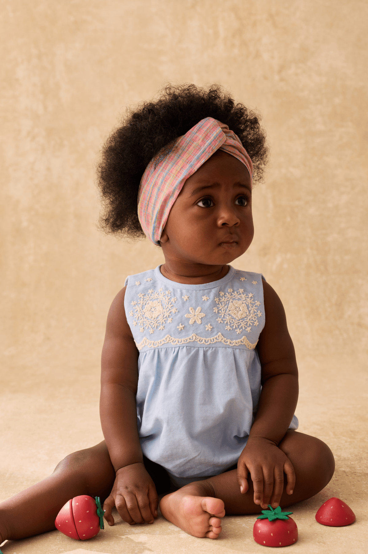 Louise Misha Nushan Romper in Oxford Blue Louise Misha