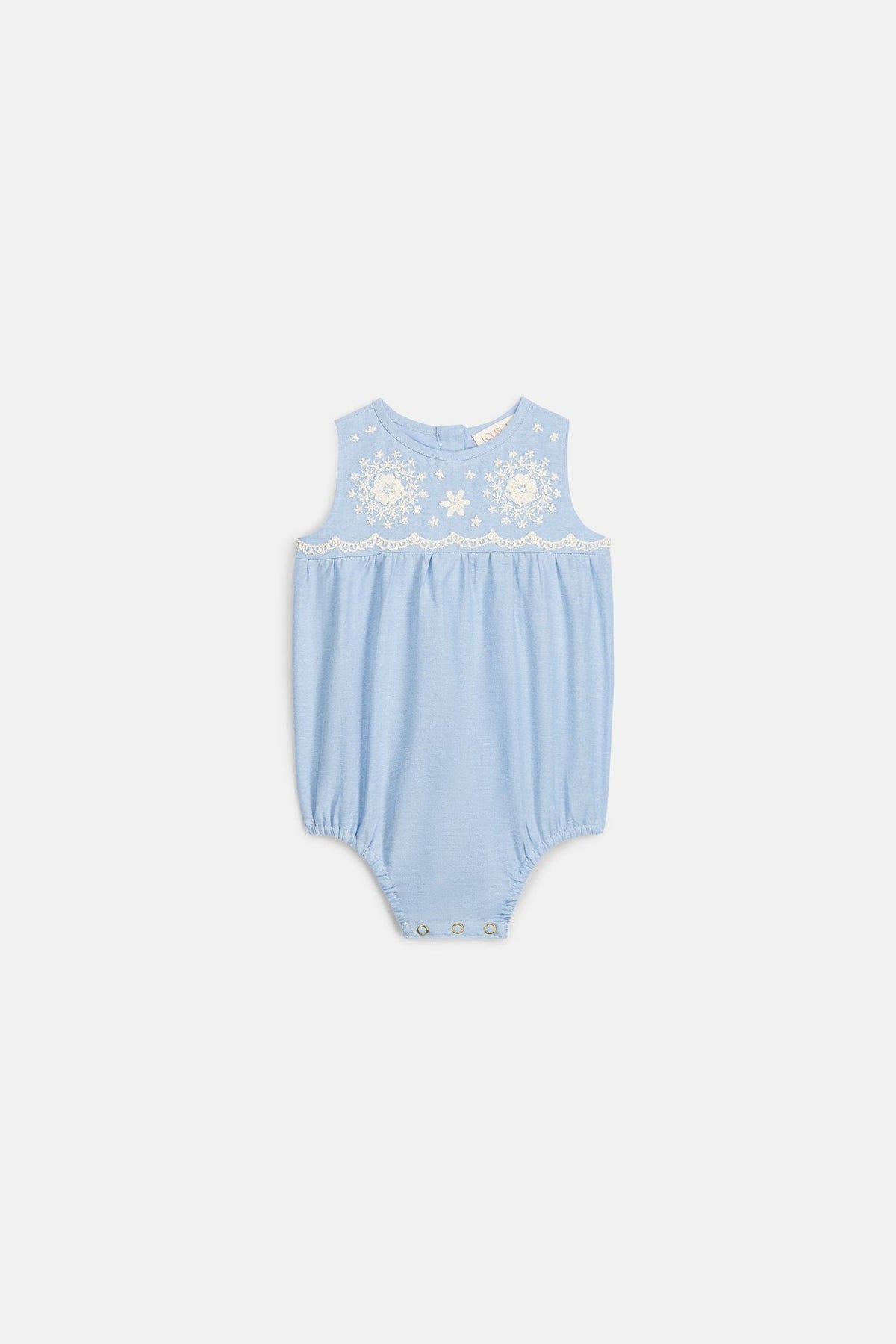 Louise Misha Nushan Romper in Oxford Blue Louise Misha