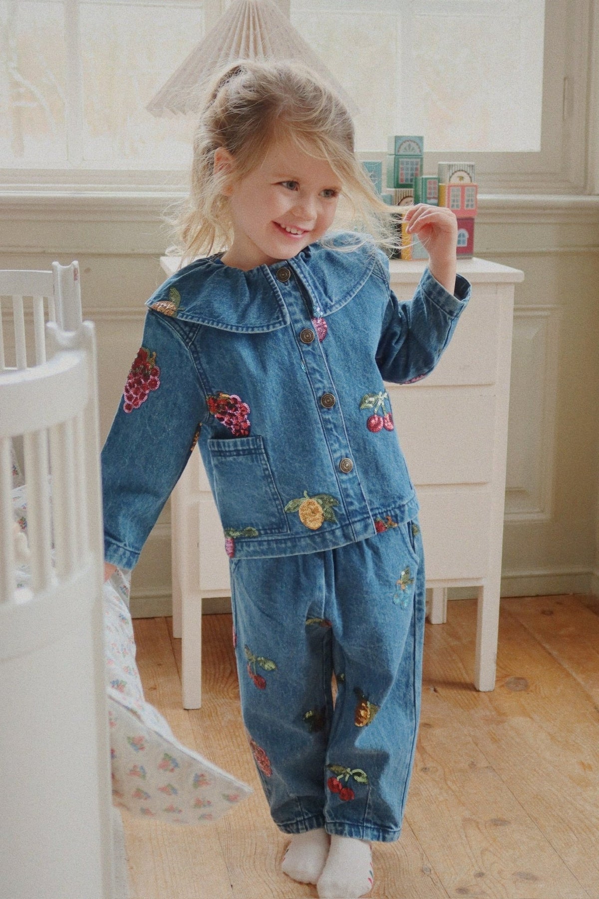 MAGOT SEQUIN DENIM SHIRT - vitamins Konges Sløjd New Collection