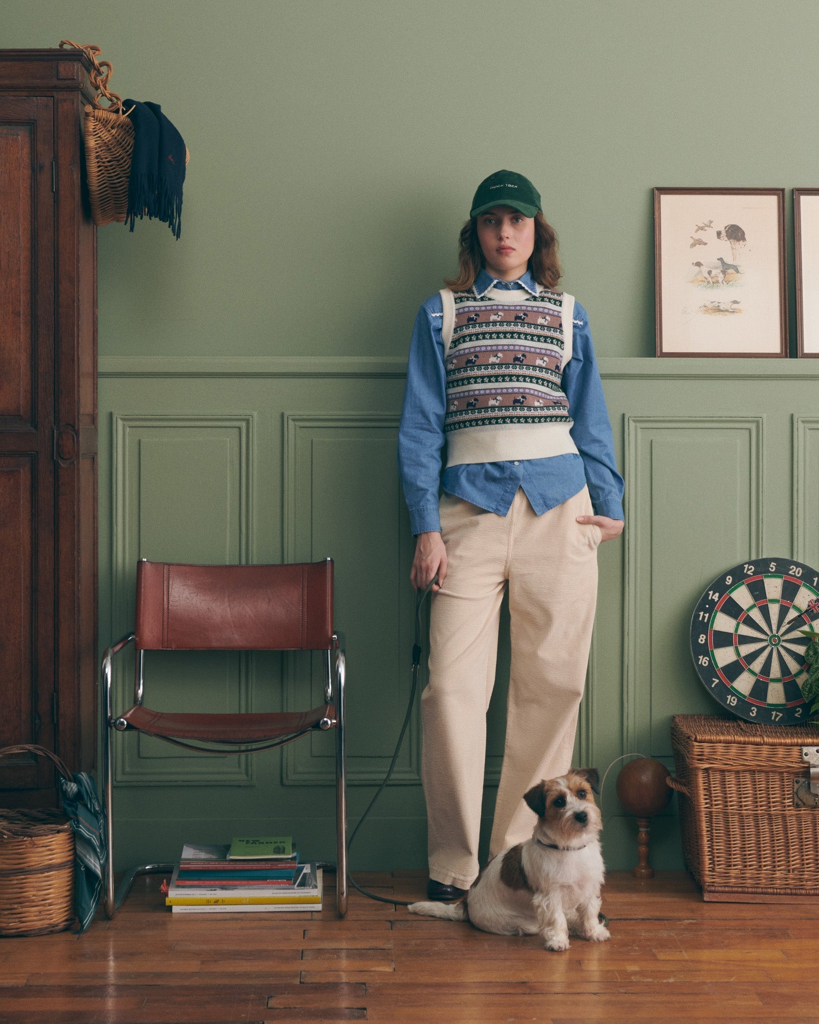 Maison Labiche "Jacquard Chiens" lafay merino wool sweater MULTICO JACQUARD Maison Labiche