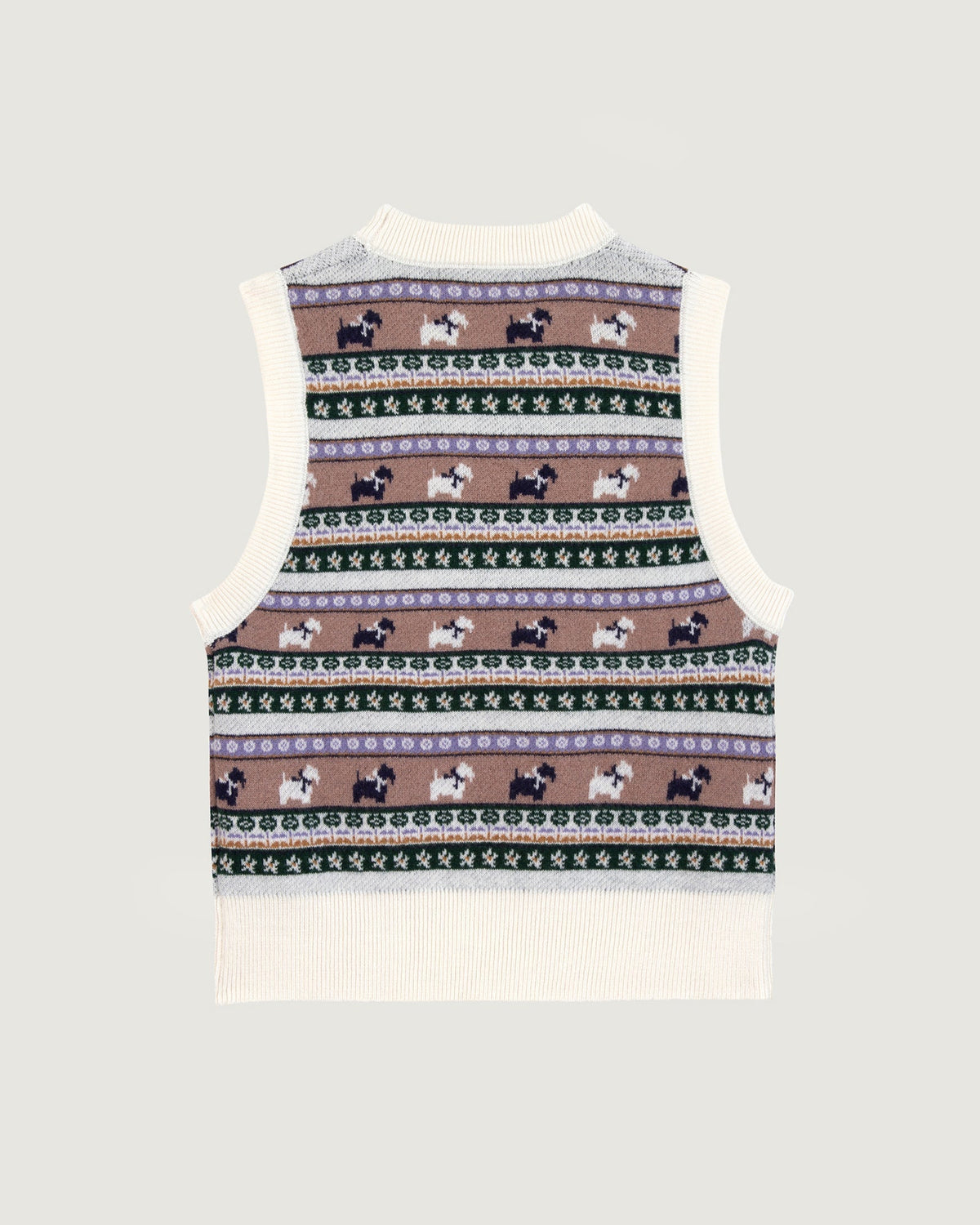 Maison Labiche "Jacquard Chiens" lafay merino wool sweater MULTICO JACQUARD Maison Labiche
