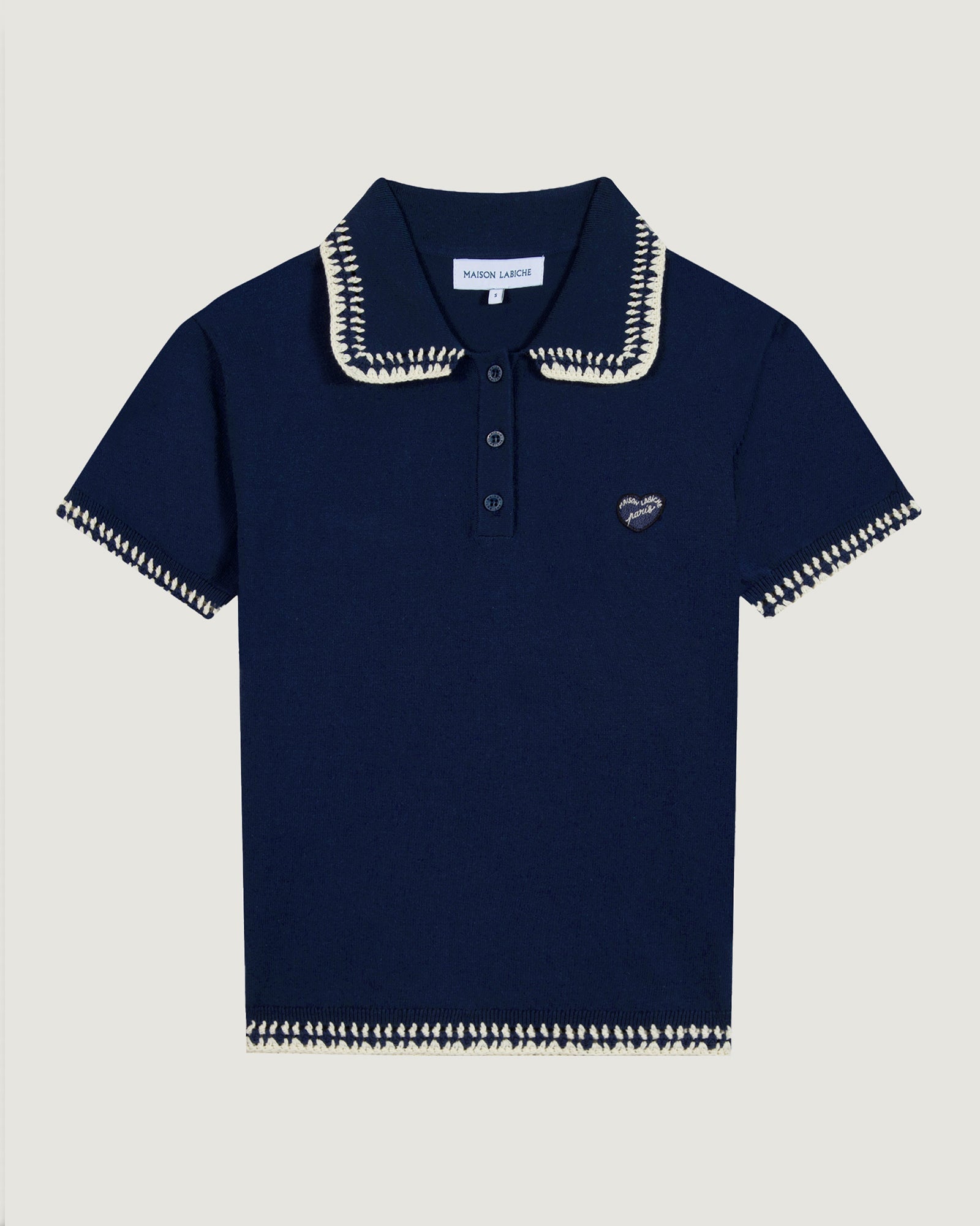 Maison Labiche "Patch Coeur" caillavet polo Maison Labiche