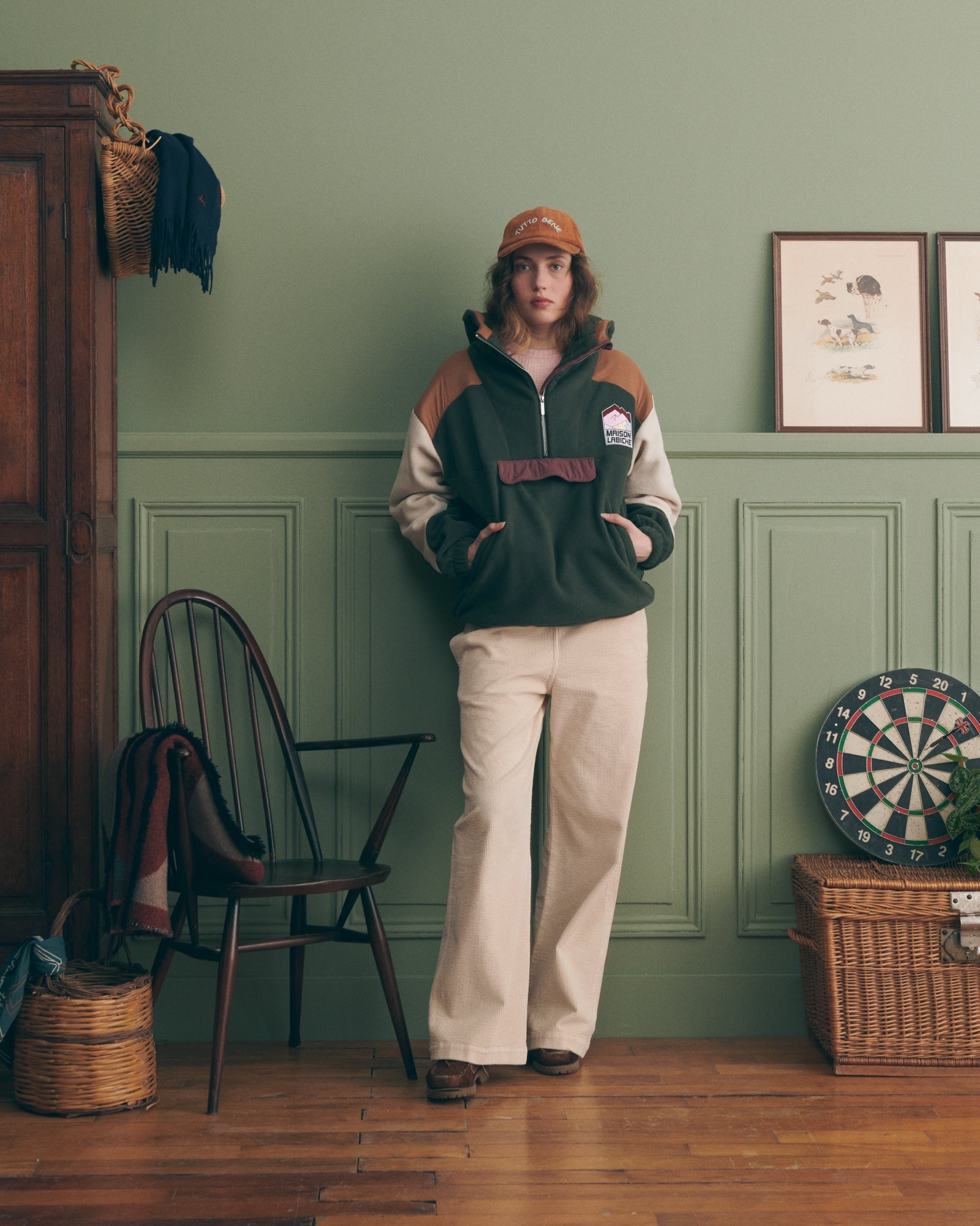 Maison Labiche "Patch Mountain" kossuth sweater - SCARABEE CB Maison Labiche