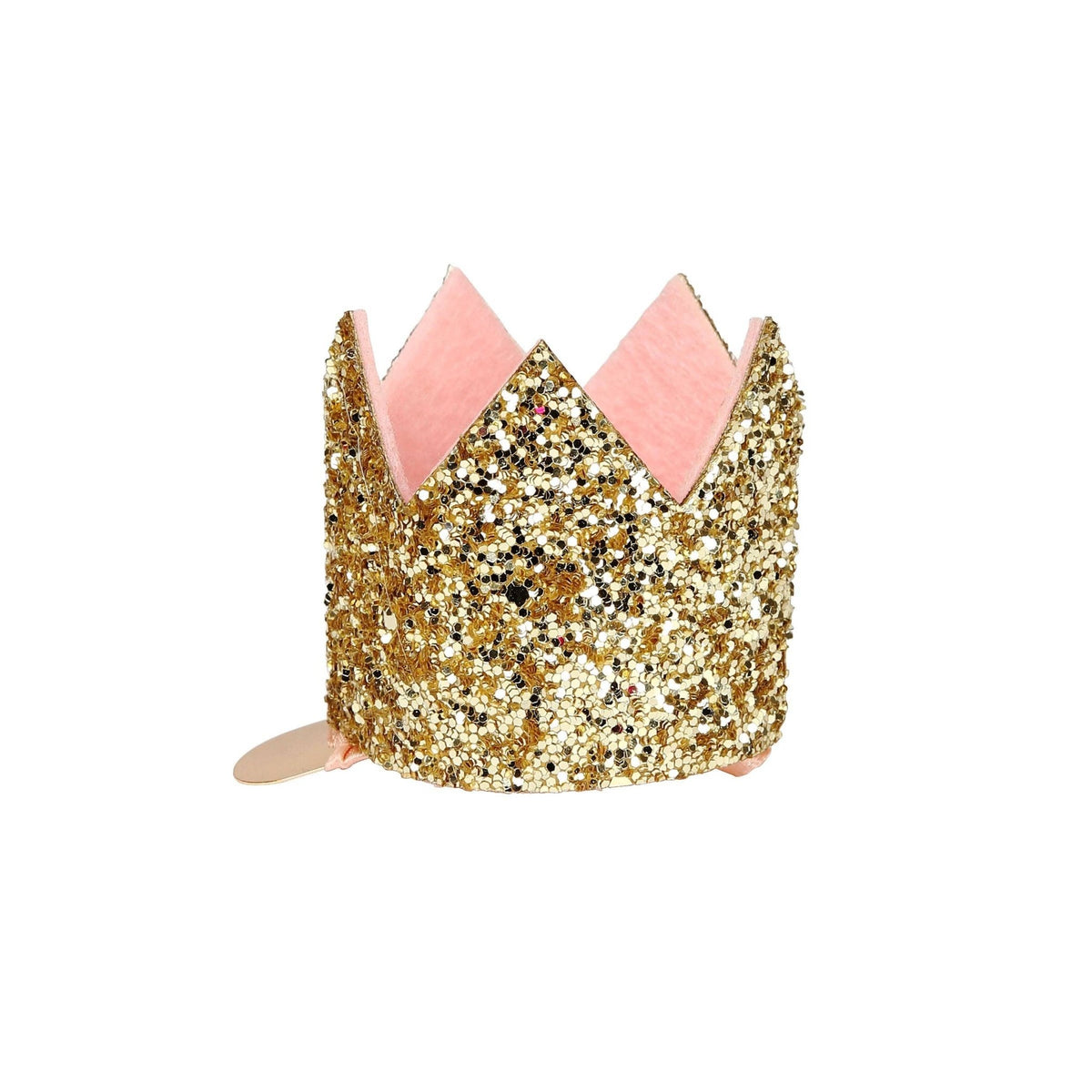 Meri Meri Mini Gold Glitter Crown Hair Clip Meri Meri