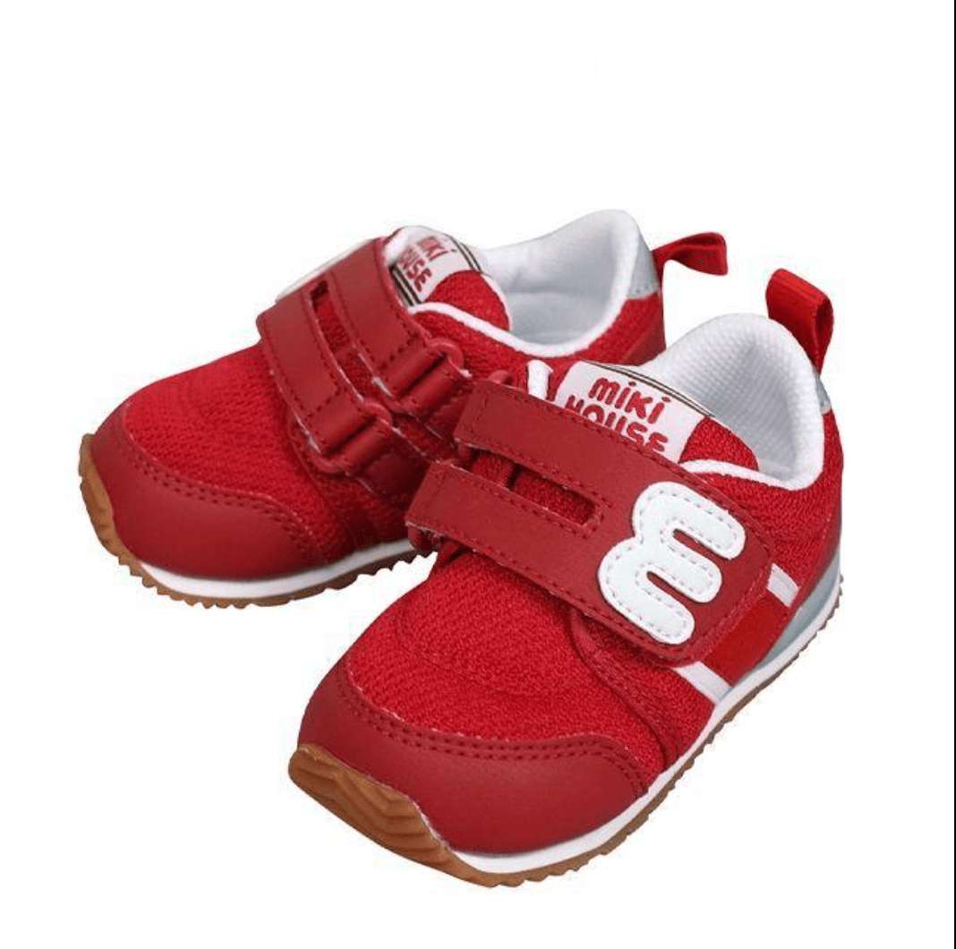 MIKI HOUSE sporty M logo shoes Kids shoes - Red MIKI HOUSE