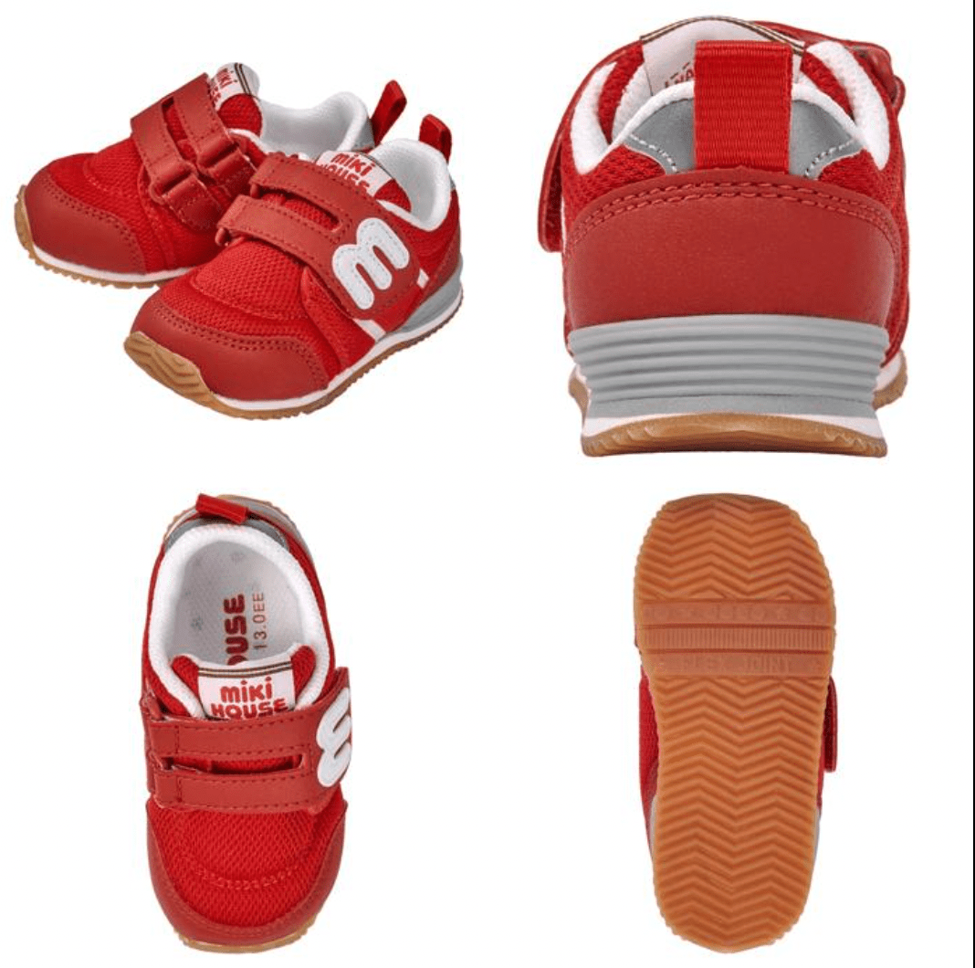 MIKI HOUSE sporty M logo shoes Kids shoes - Red MIKI HOUSE