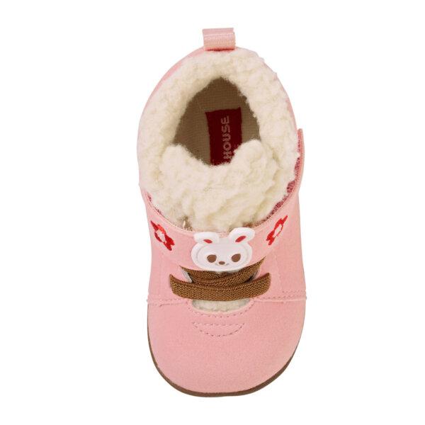 MIKIHOUSE Fleece - Lined Usako Baby Boots – Pink MIKI HOUSE
