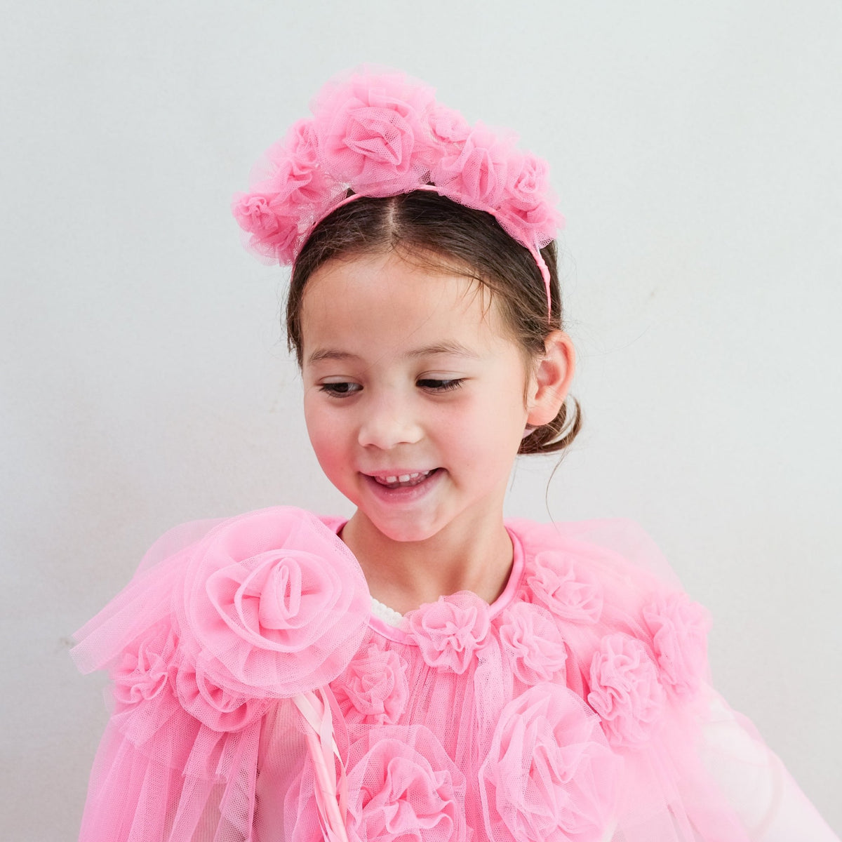 Mimi & Lula Pink ruffle flower headdress Mimi & Lula