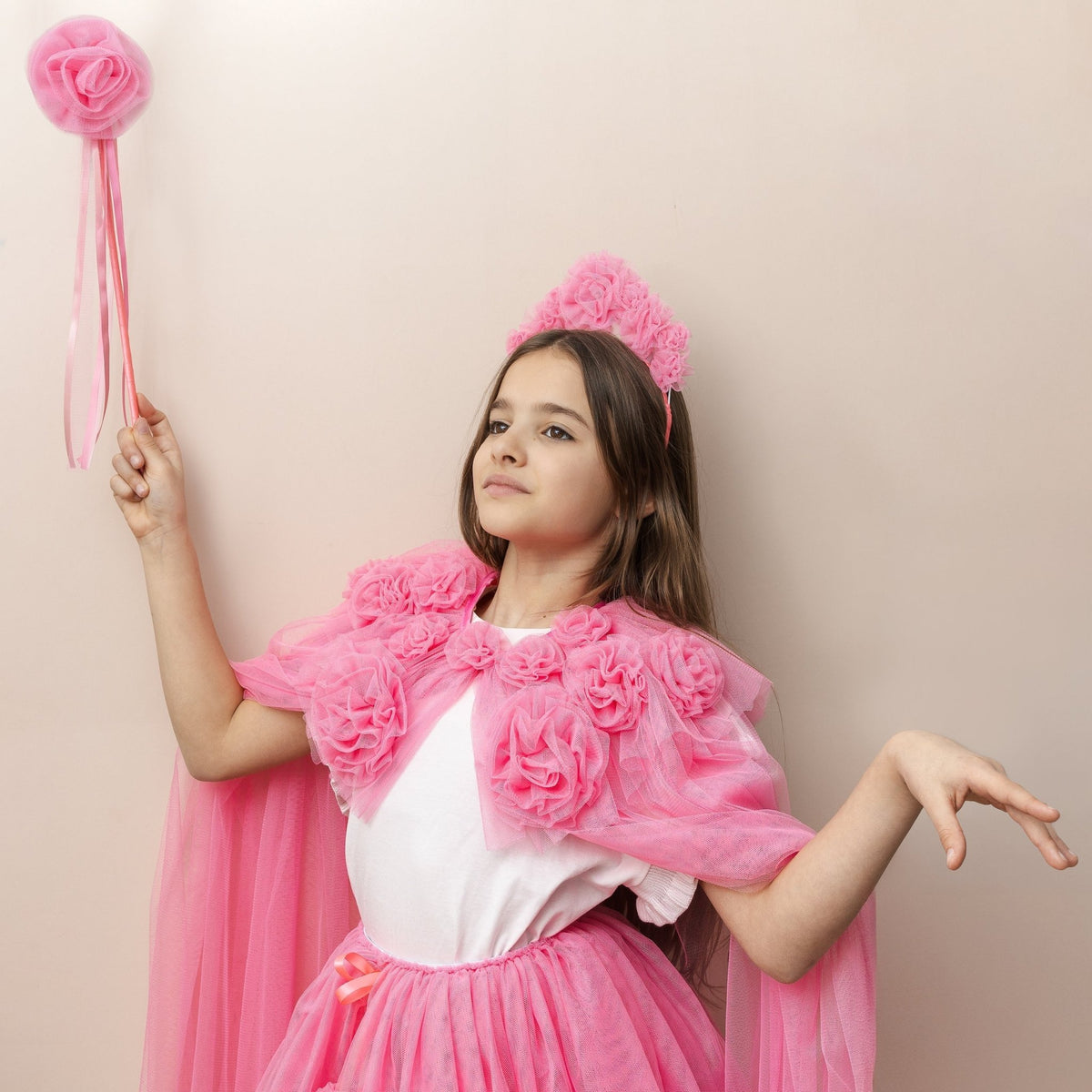 Mimi & Lula Pink ruffle flower wand Mimi & Lula