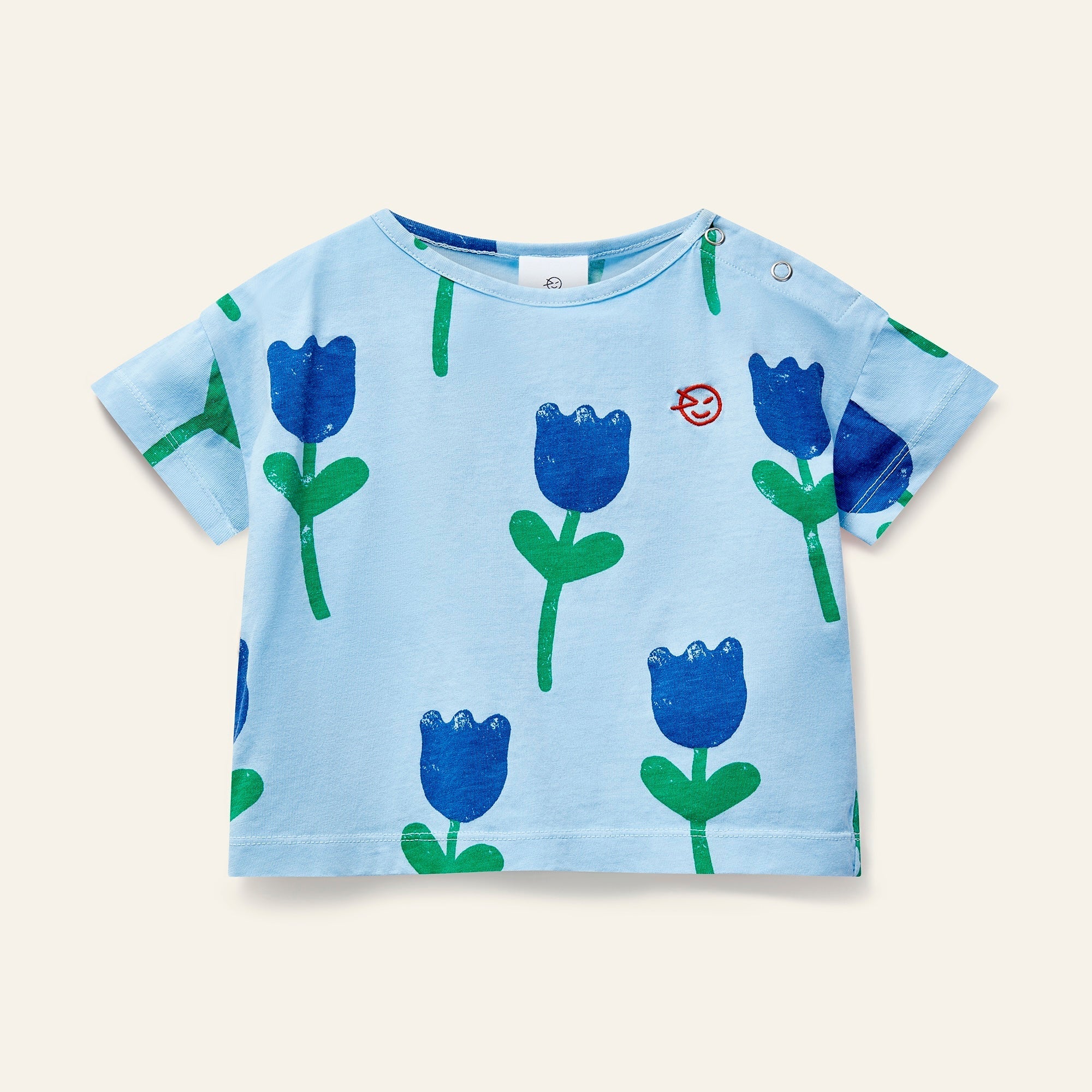 Mini Kite Tee - Bird Blue Wynken
