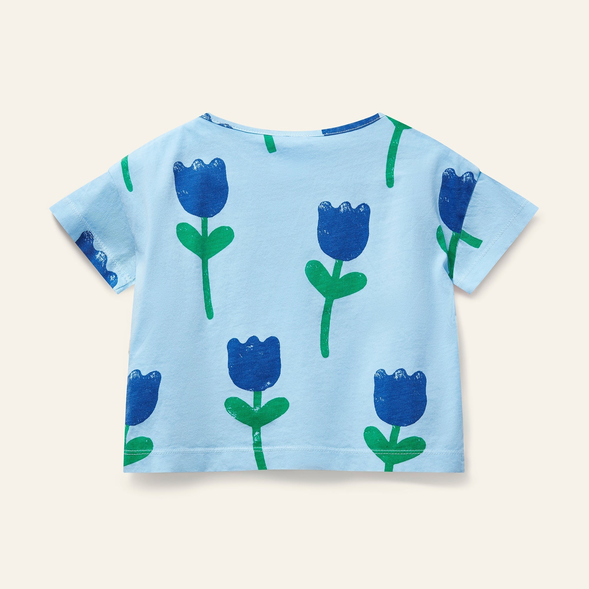 Mini Kite Tee - Bird Blue Wynken