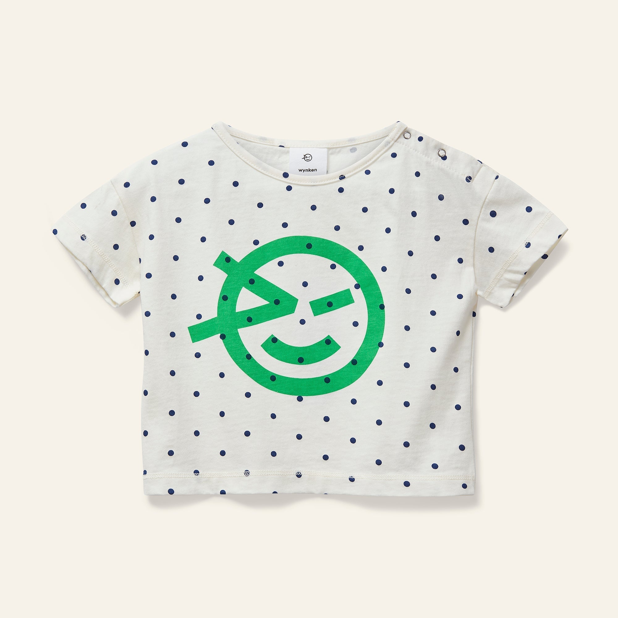 Wynken Mini Wynken Tee - Ecru / Fresh Green Wynken