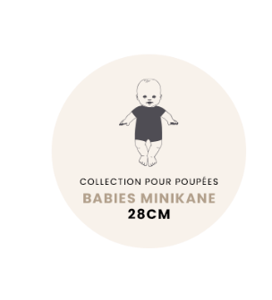 Minikane Babies Ensemble “Rudolph” – Sweatshirt & Knit Pants Set (28cm) Minikane