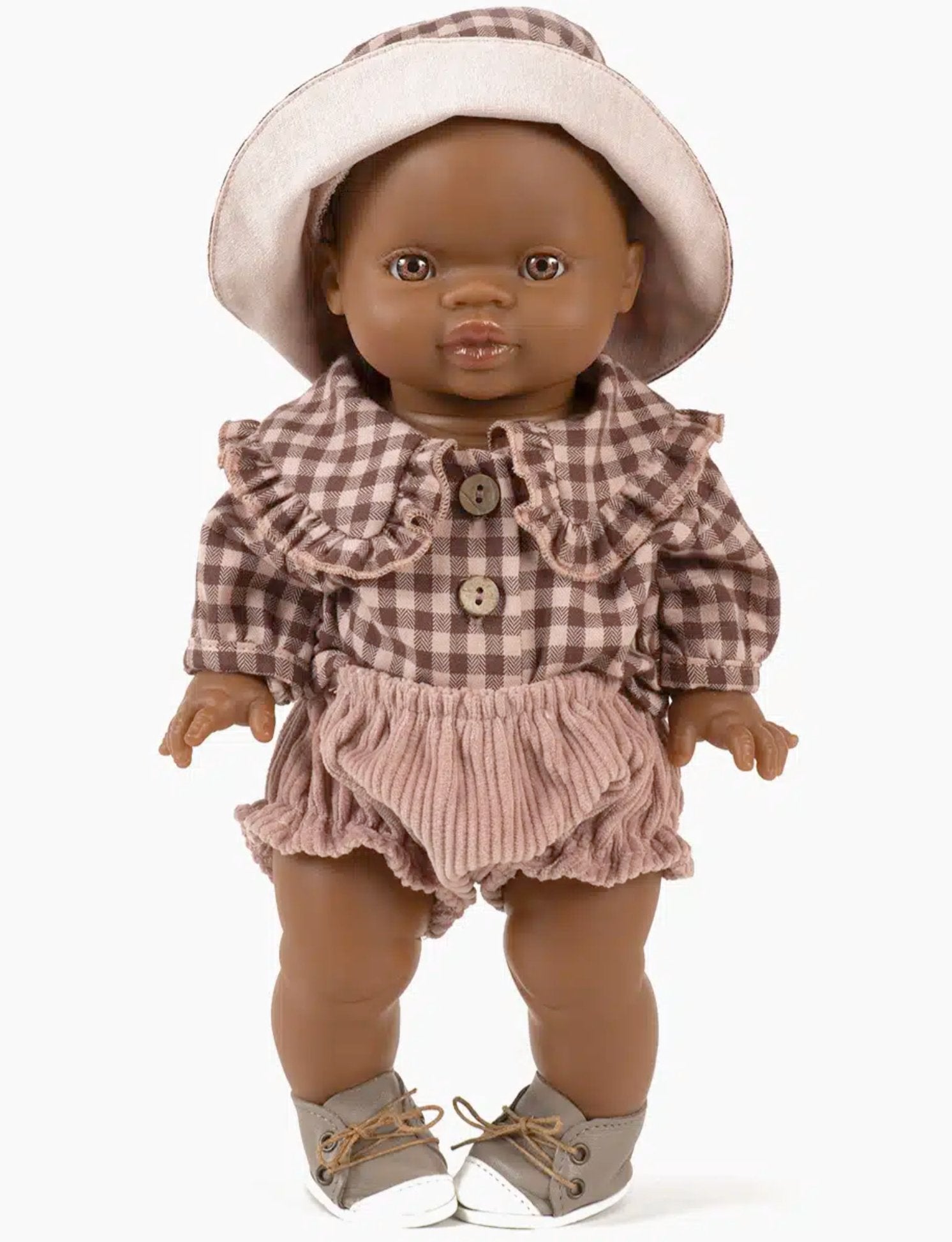 Minikane Emile & Ida Karina Vichy flannel blouse and bloomers set Minikane