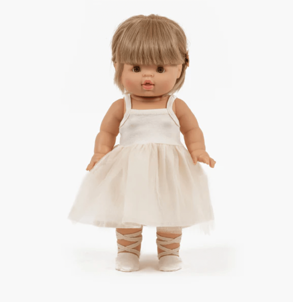 Minikane Paola Reina Baby Doll Ballet Shoes - Milk Minikane