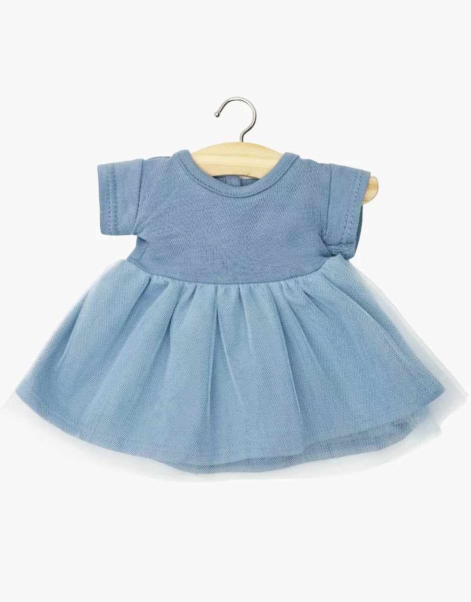 Minikane Rosana Short - Sleeved Cobalt Blue Tutu – 34 & 37cm Doll Dress Minikane