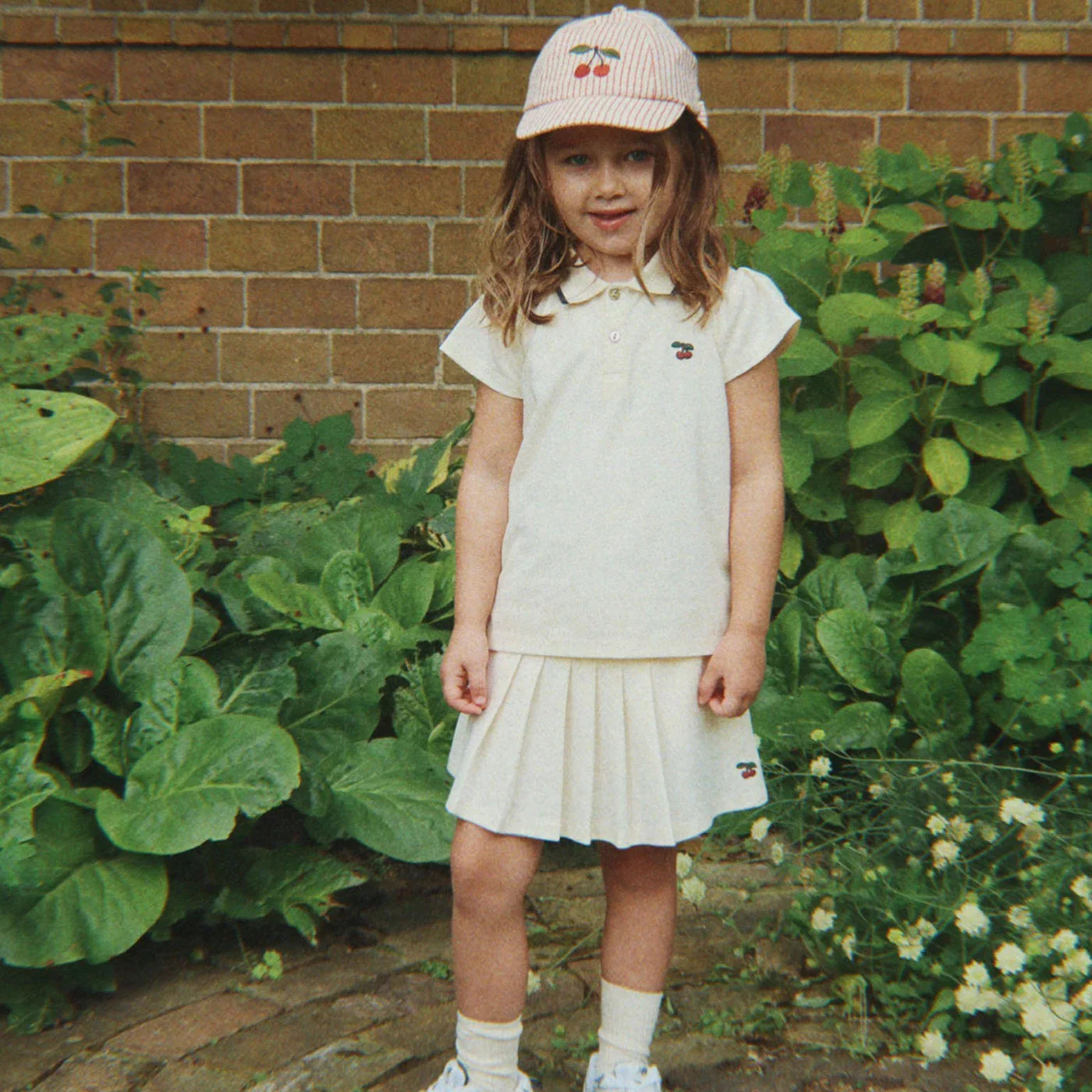 Konges Sløjd Ellie Bow Cap GOTS - Amour Stripe