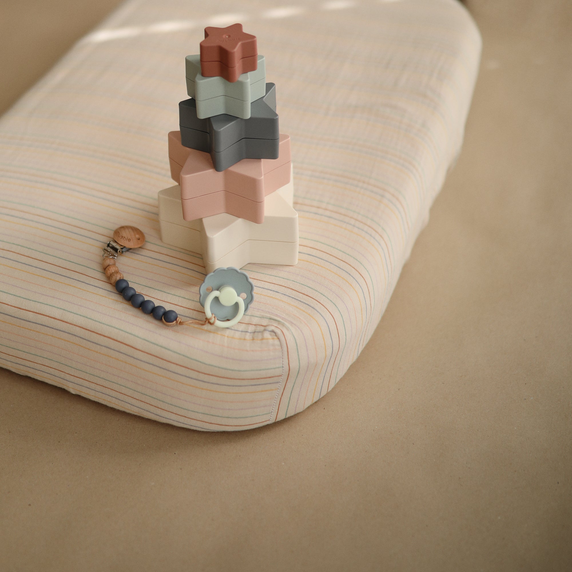 Mushie Extra Soft Muslin Crib Sheet mushie