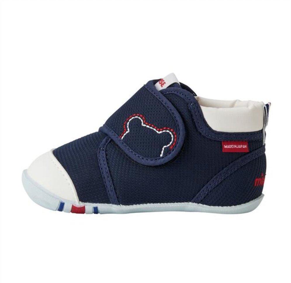 My First Walker Shoes - Classic, Navy Mikihouse