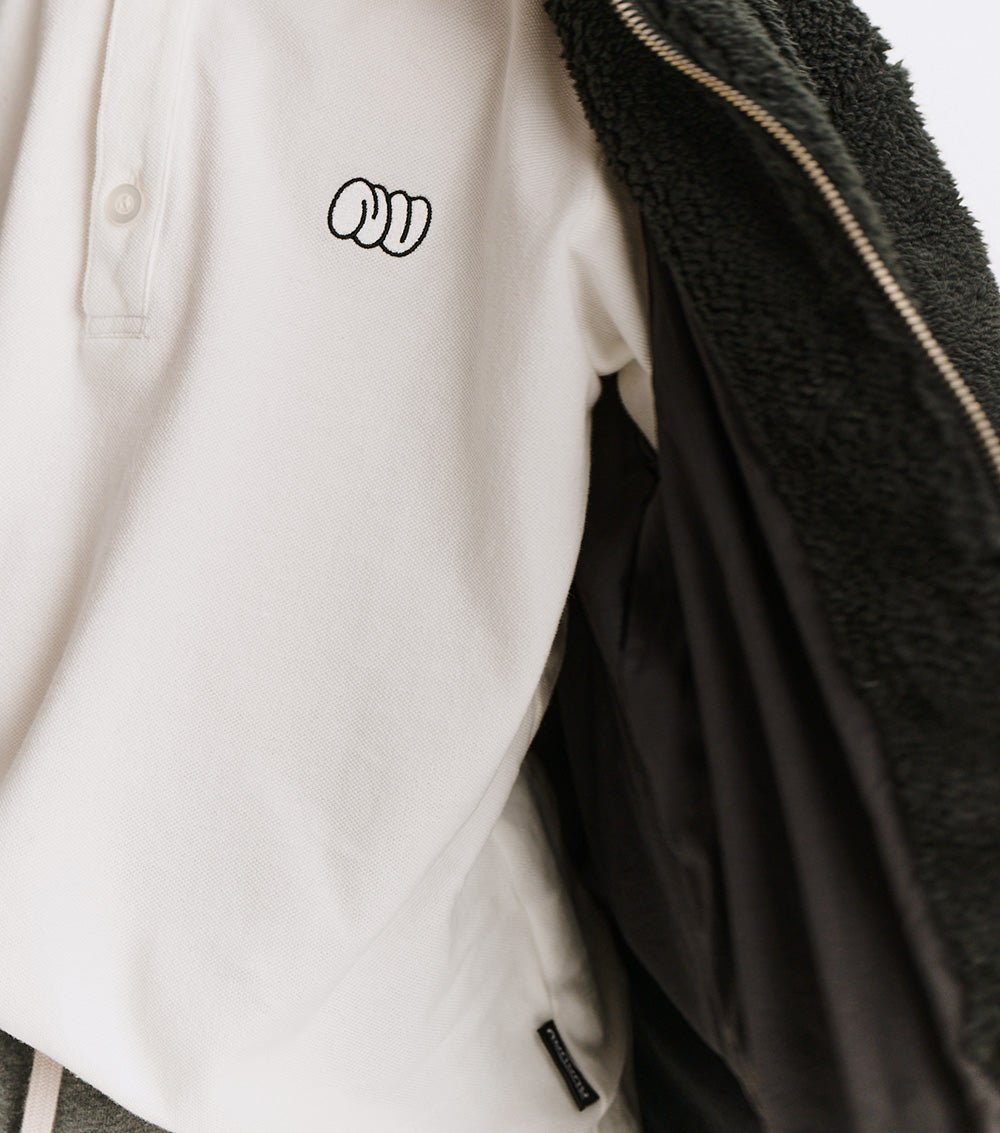 NUNUNU Old school polo - White NUNUNU