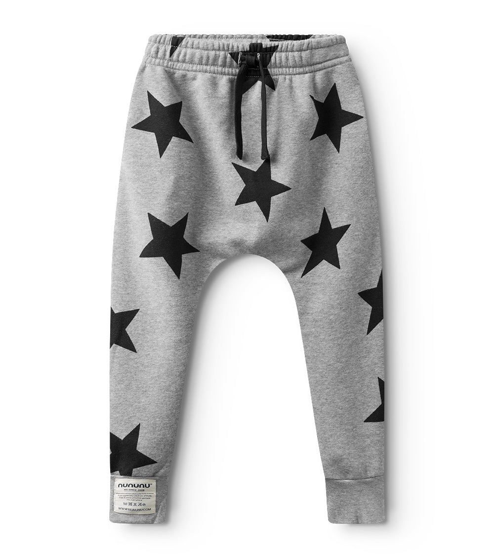 NUNUNU Star baggy pants - Heather Grey NUNUNU