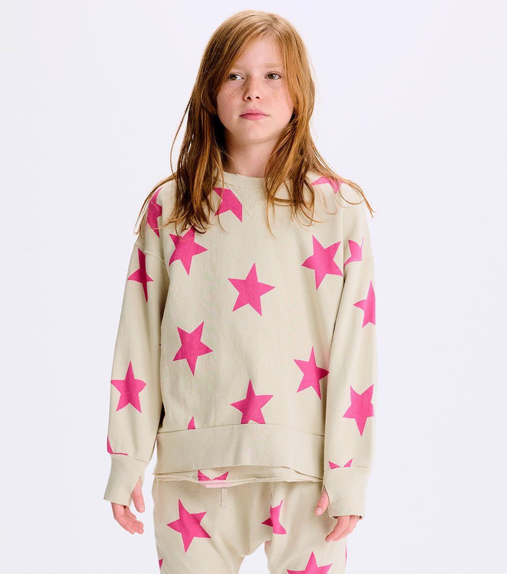 Nununu star sweatshirt - Pink NUNUNU