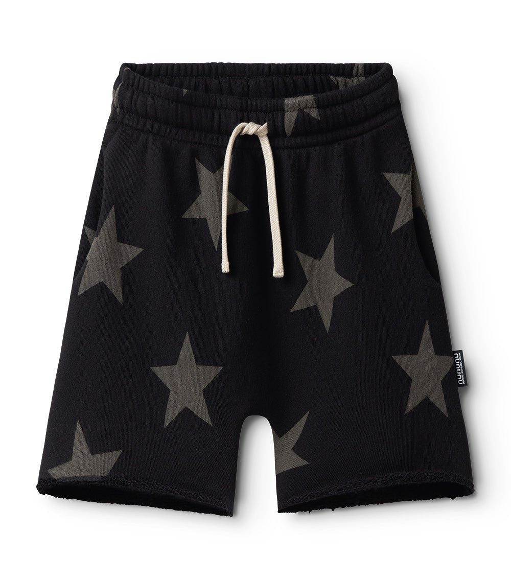 Nununu star sweatshorts - Black NUNUNU