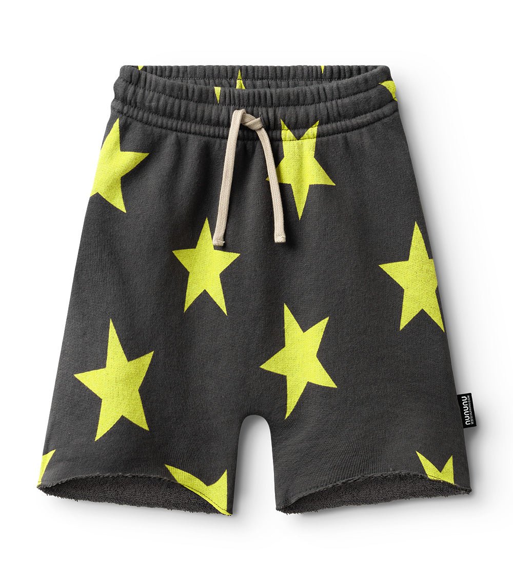 Nununu star sweatshorts - Graphic Lime NUNUNU