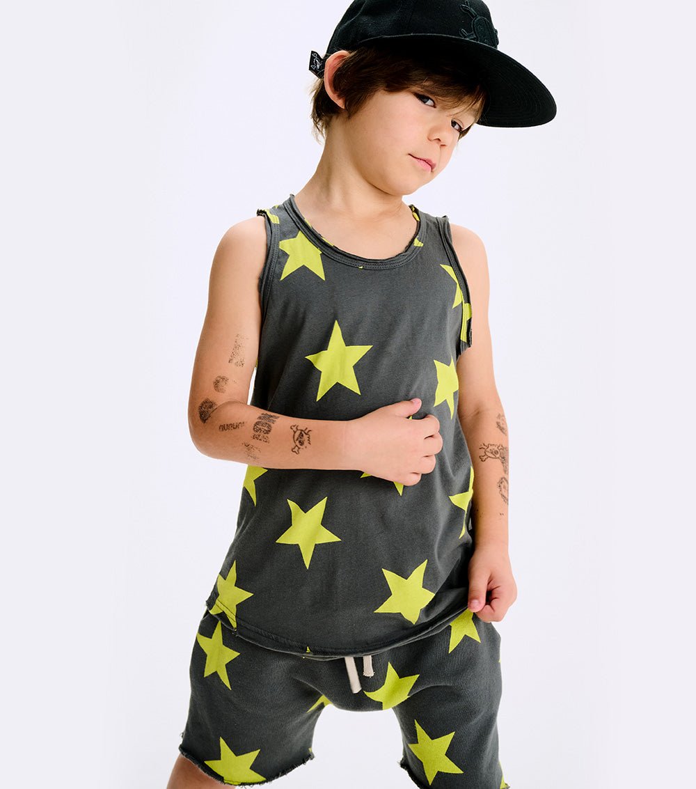 Nununu star tanktop - Graphic Lime NUNUNU