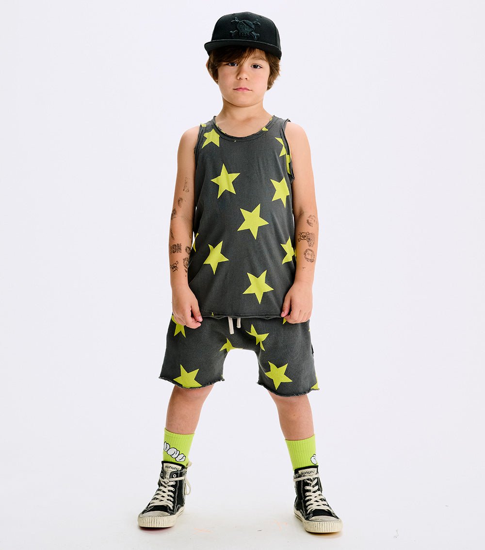 Nununu star tanktop - Graphic Lime NUNUNU
