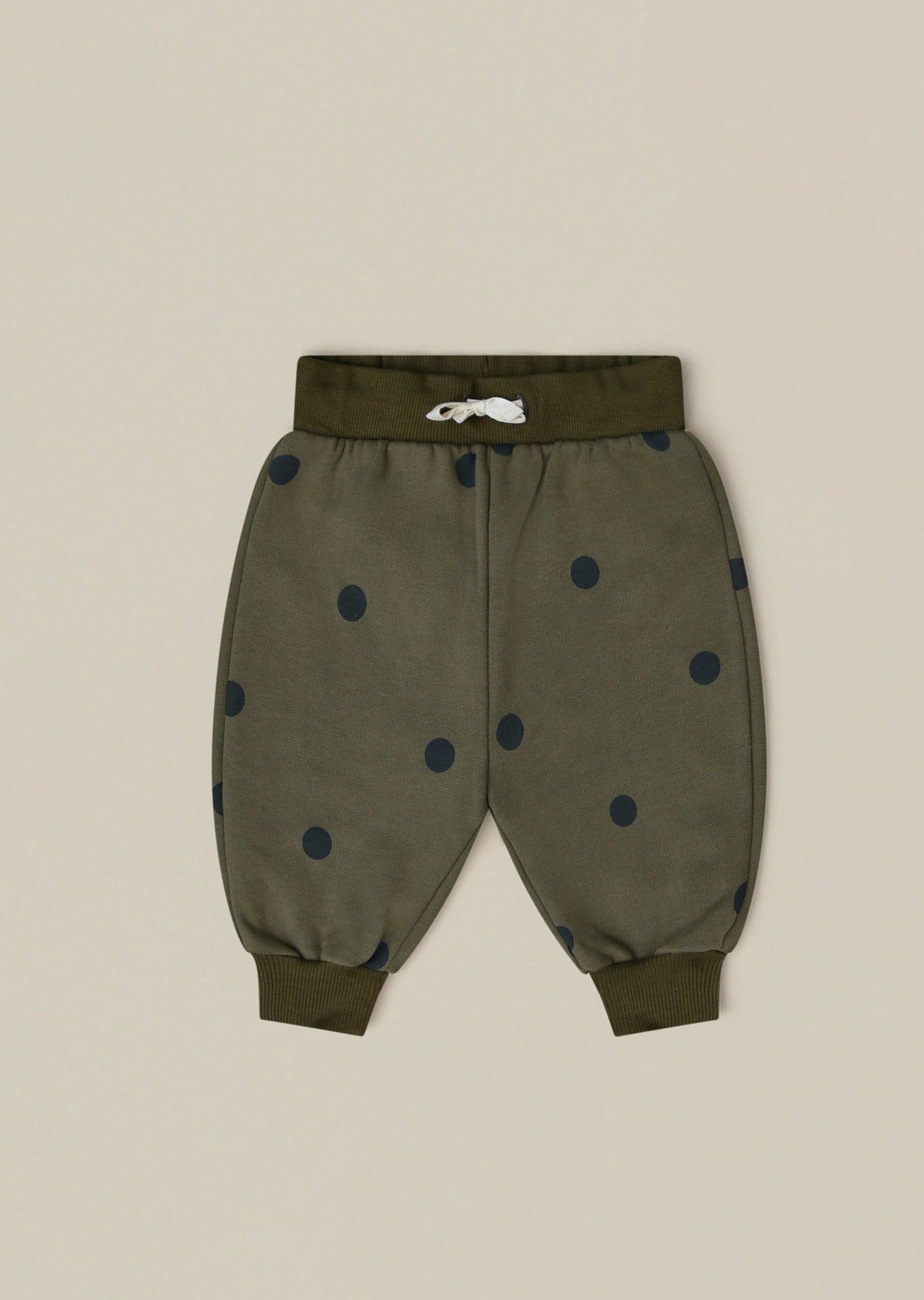 Olive Dots Sweatpants Organic Zoo