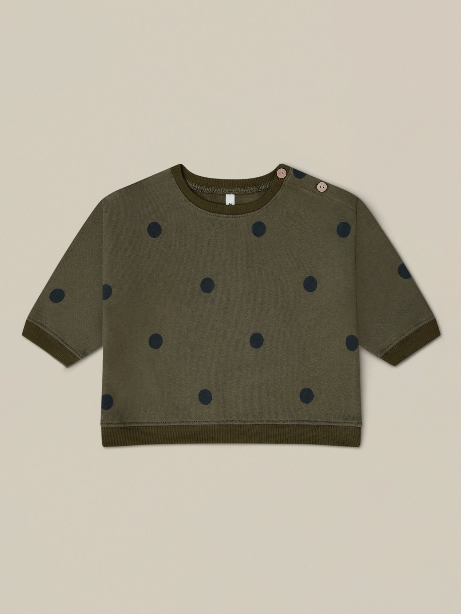 Olive Dots Sweatshirt Organic Zoo