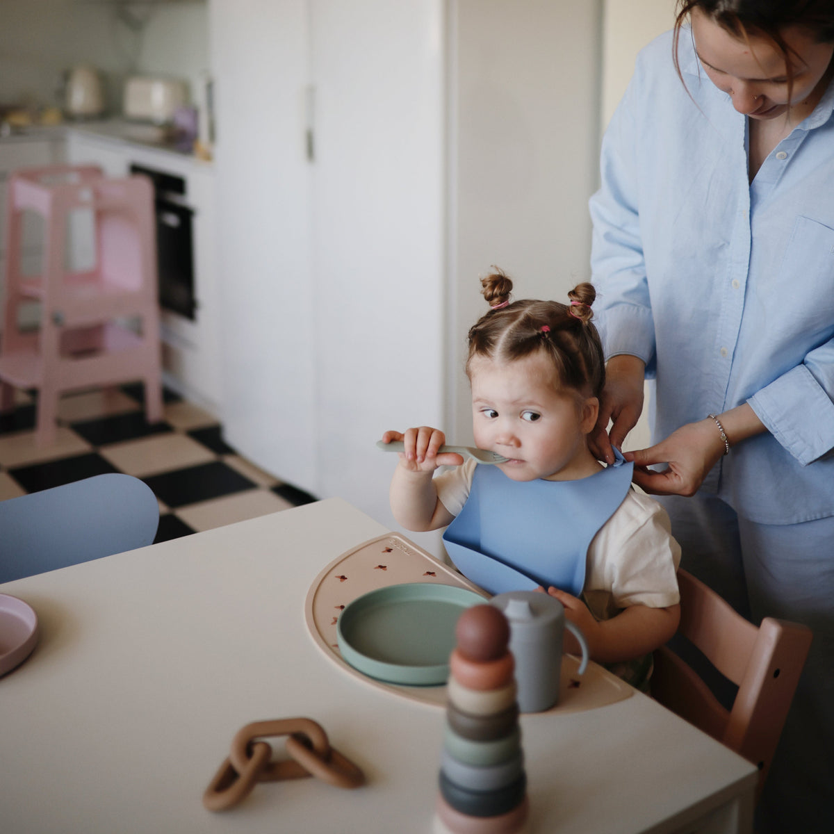 Silicone Baby Bib mushie