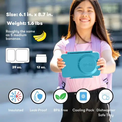 OmieLife - Omie lunch box: Teal Green OmieLife