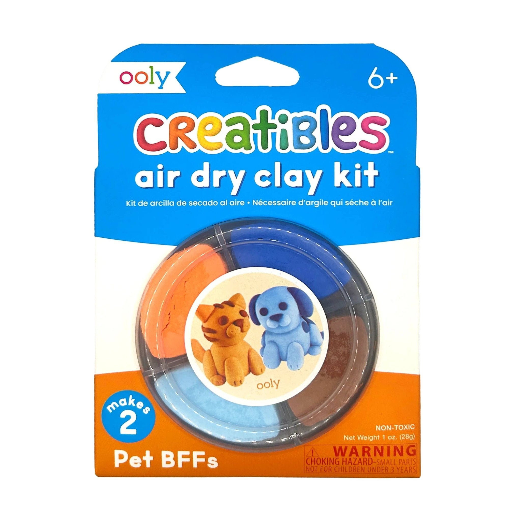 OOLY - Creatibles D.I.Y. Air - Dry Clay Kit: Pet BFFs (Set of 4) OOLY