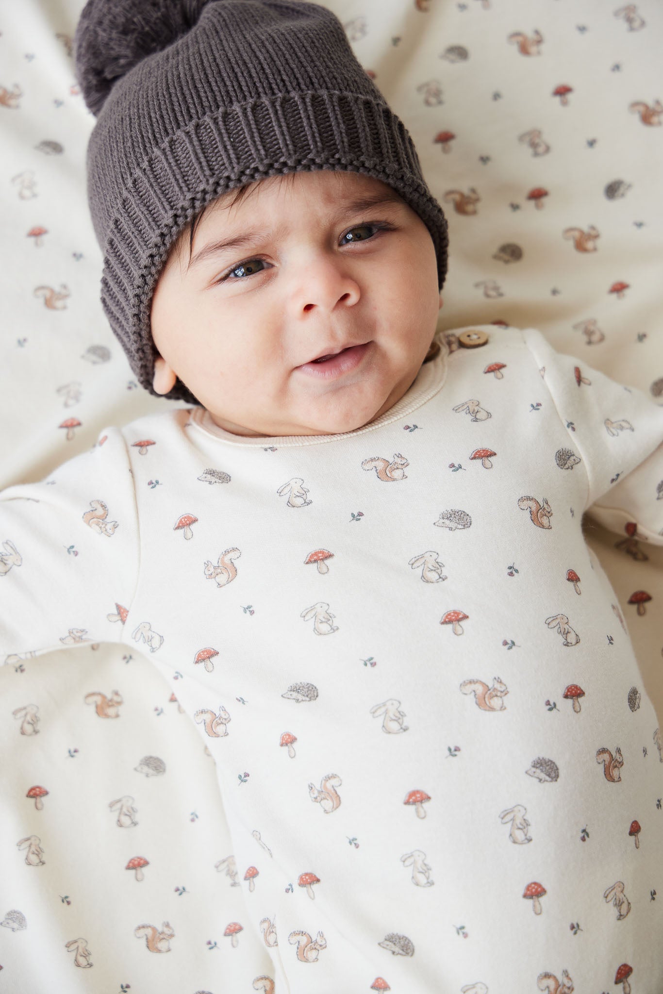 Organic Cotton Fernley Bodysuit - Woodland Friends Jamie Kay