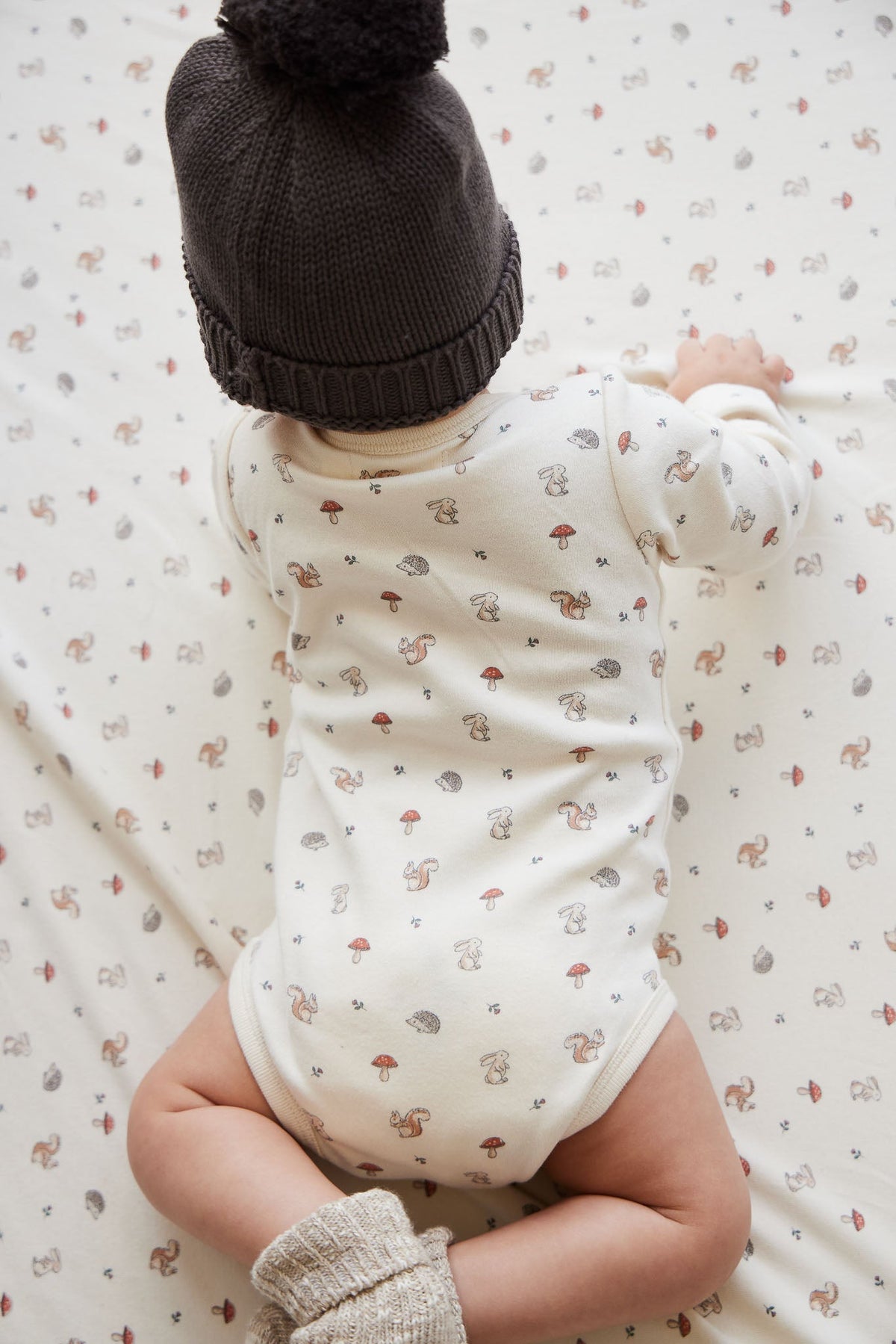 Organic Cotton Fernley Bodysuit - Woodland Friends Jamie Kay