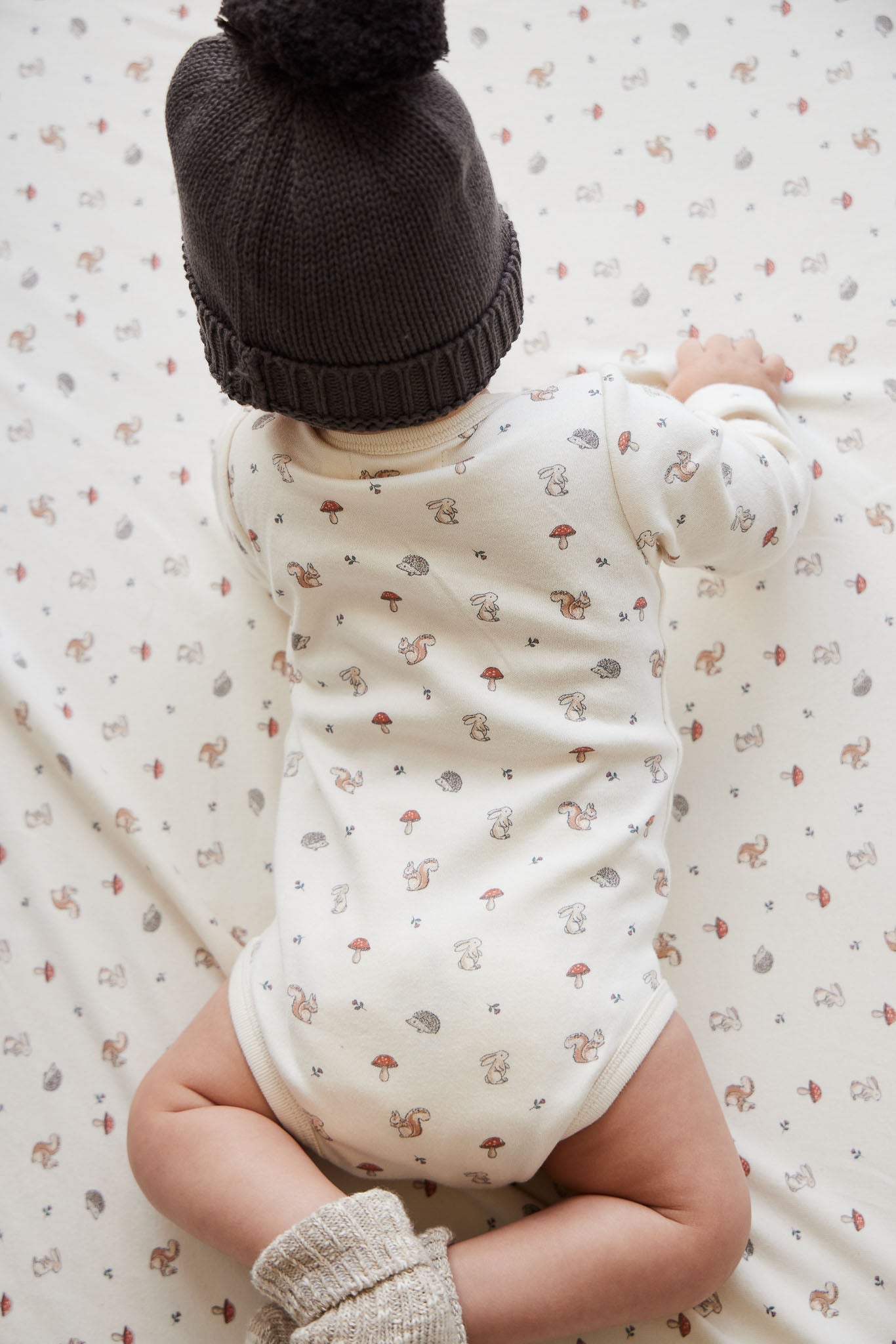 Organic Cotton Fernley Bodysuit - Woodland Friends Jamie Kay