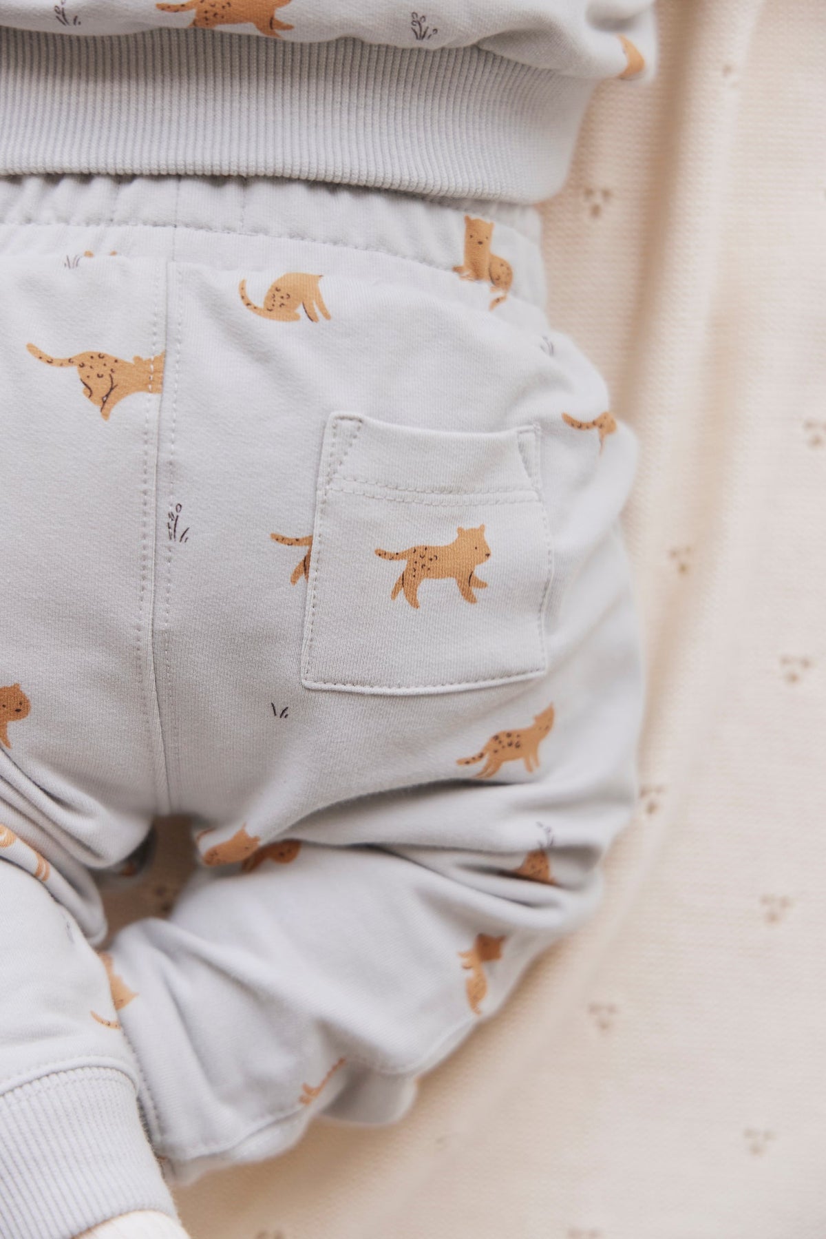 Jamie Kay Organic Cotton Jalen Track Pant - Lenny Leopard Ocean Spray Jamie Kay