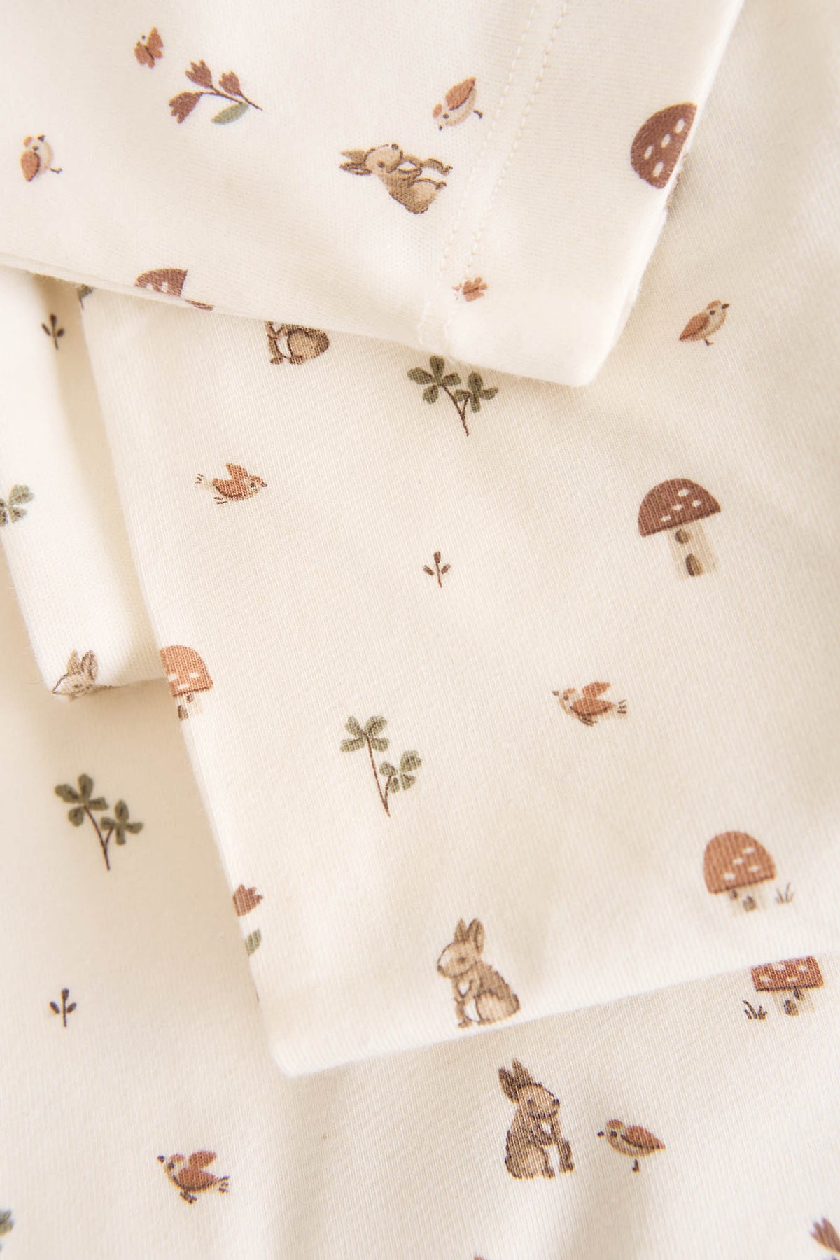 Organic Cotton Long Sleeve Bodysuit - Foraging Friends Jamie Kay