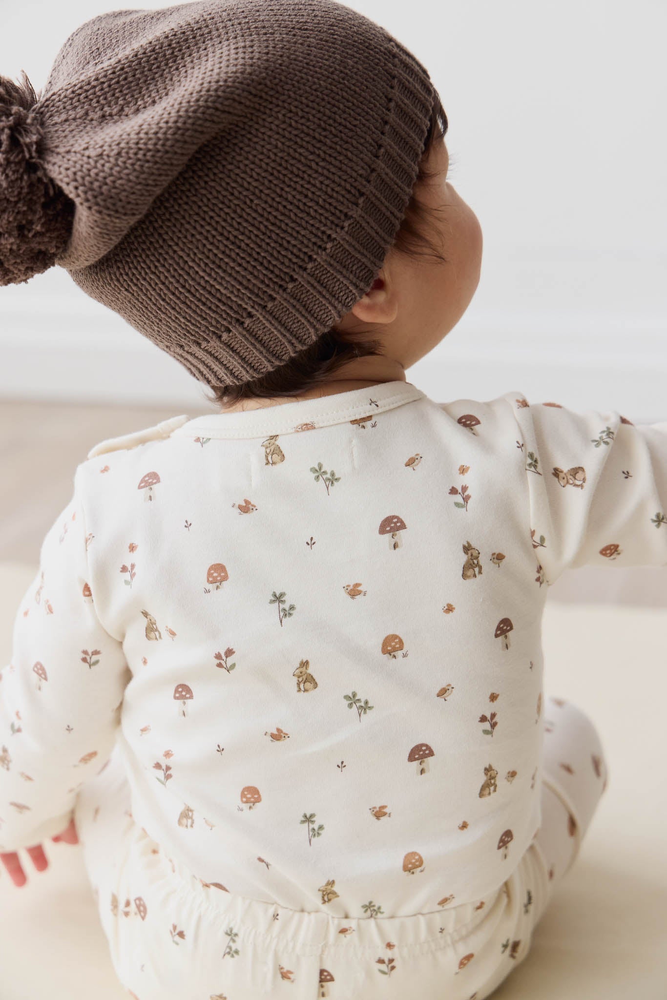 Organic Cotton Long Sleeve Bodysuit - Foraging Friends Jamie Kay